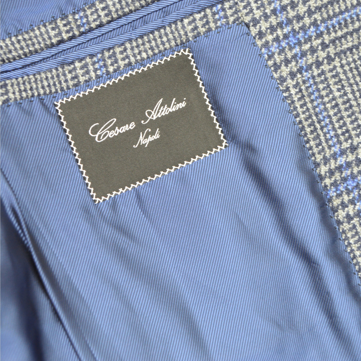 Blue/Grey Blazer made of Cashmere (EU 52)