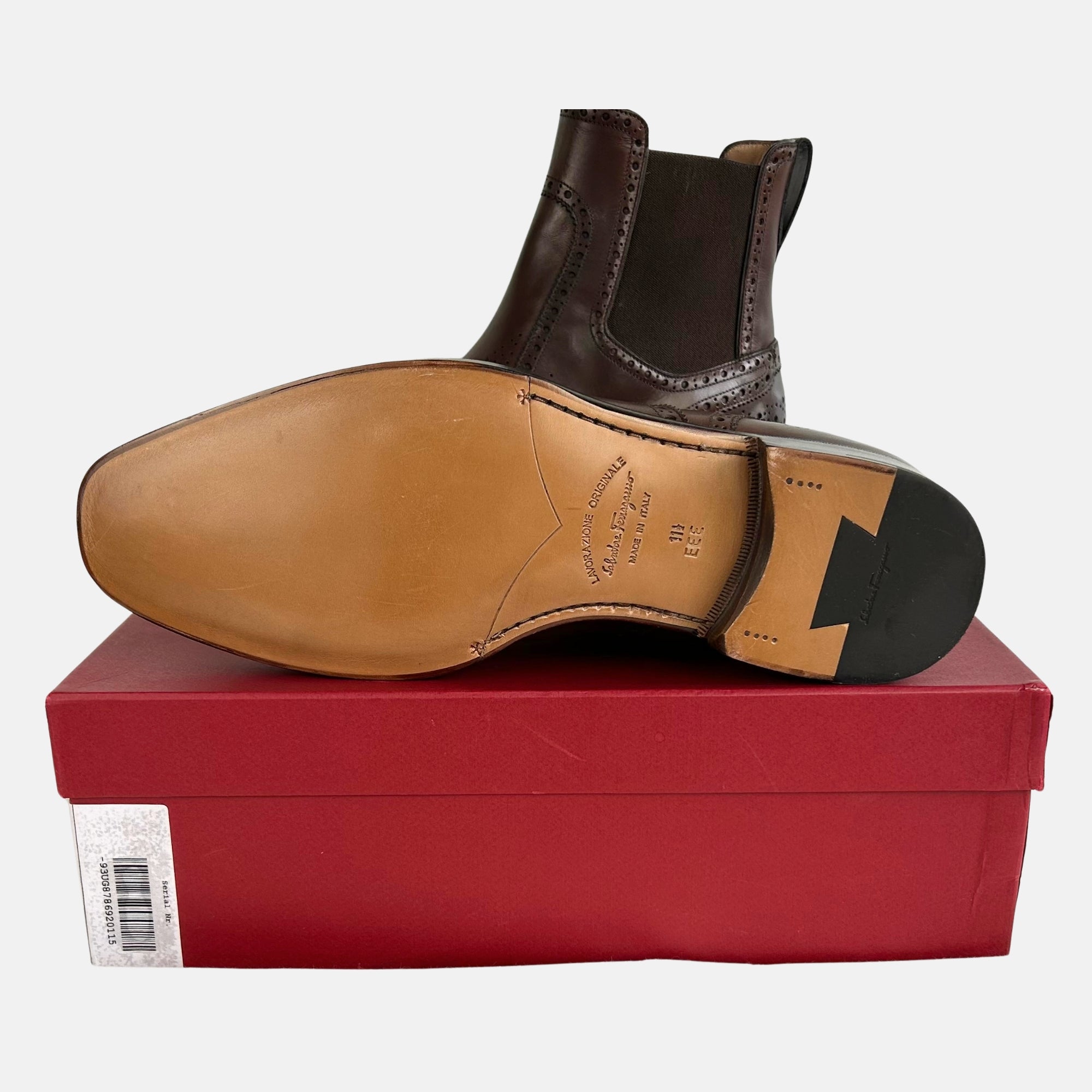 Brown Chelsea Boots made of Leather (EU 45.5)