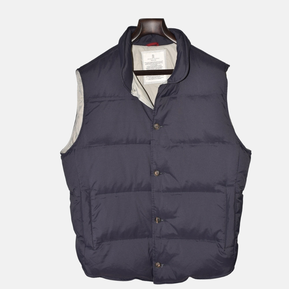 Navy Blue Down Vest (M)