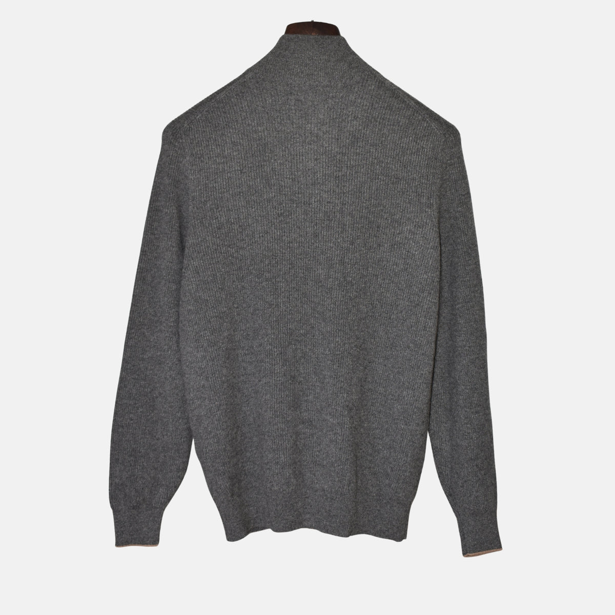Grey Cashmere Zipper-Jacket (EU 50)