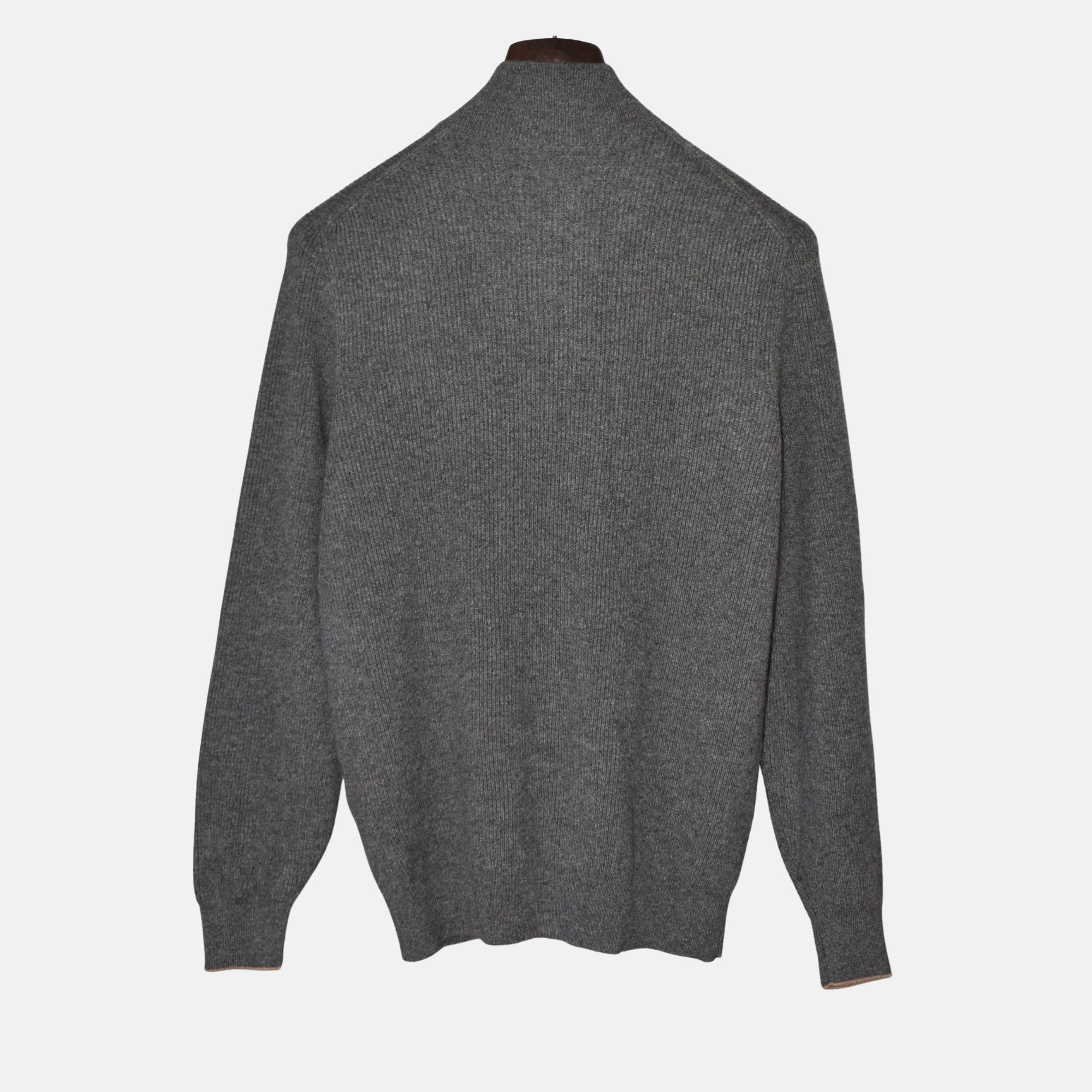 Grey Cashmere Zipper-Jacket (EU 50)