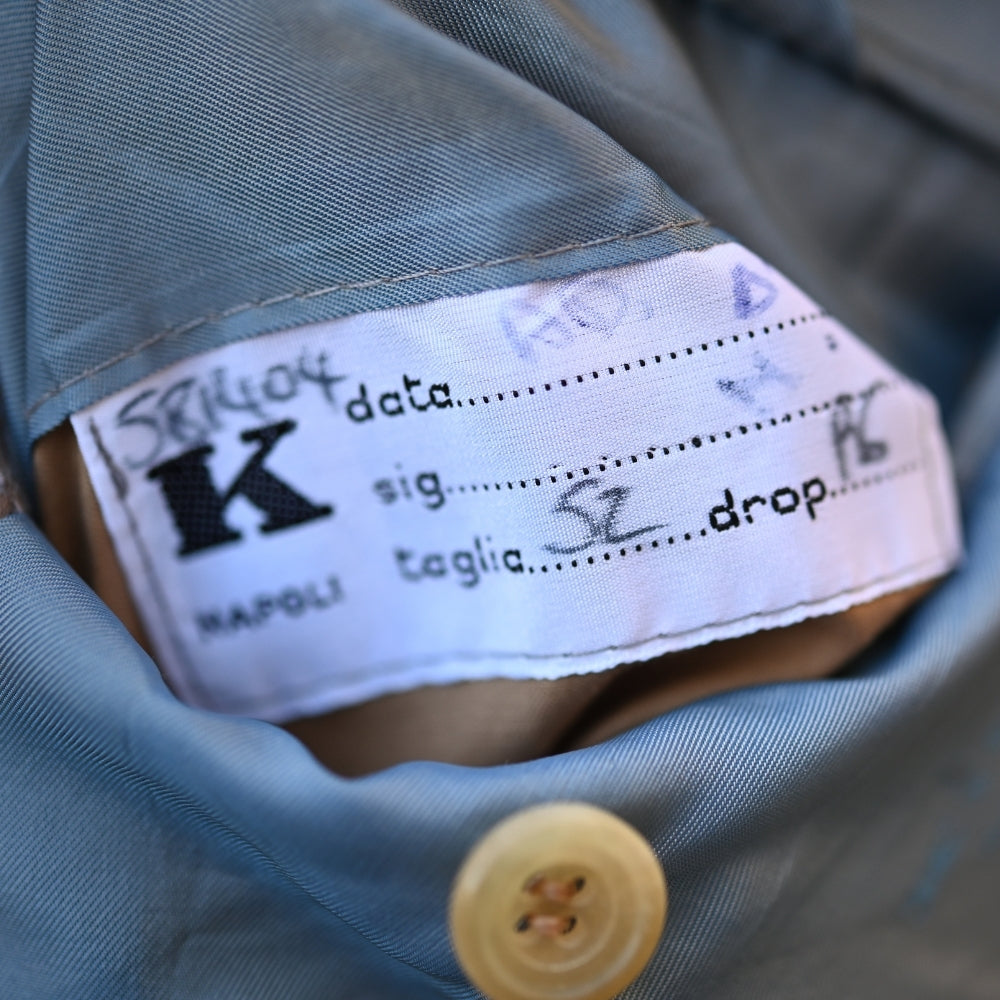 Brown/Blue Checked Cashmere Blazer (EU 52)