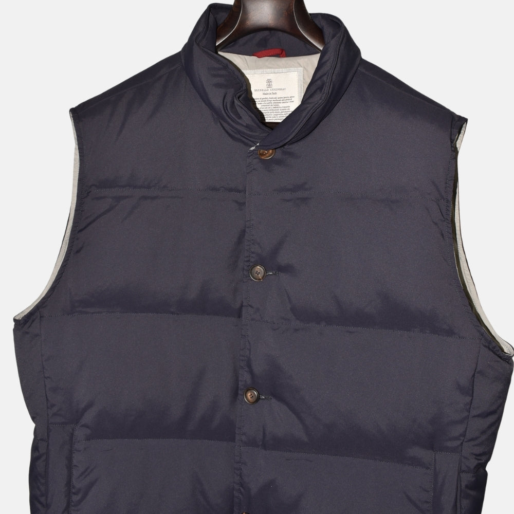 Navy Blue Down Vest (M)