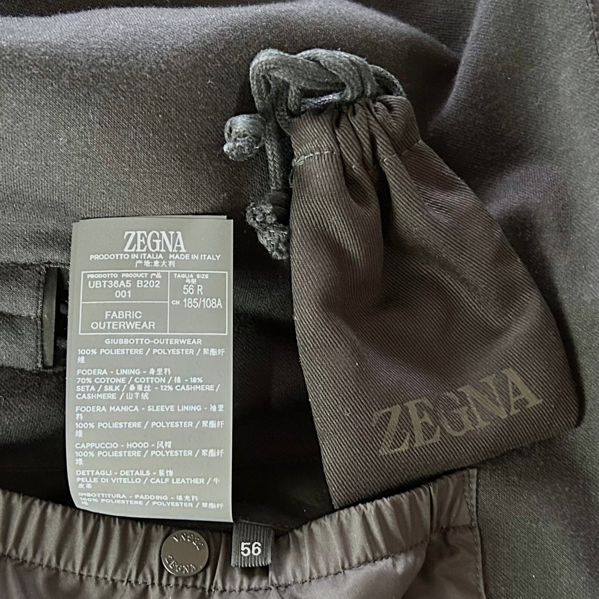 Black  Jacket made of Polyester (EU 56)