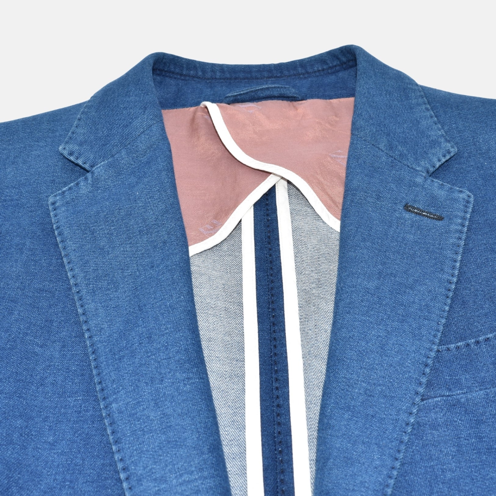Blue Denim Blazer made of Cotton (EU 50)
