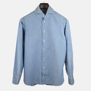 Blue Denim Shirt made of Cotton (38)