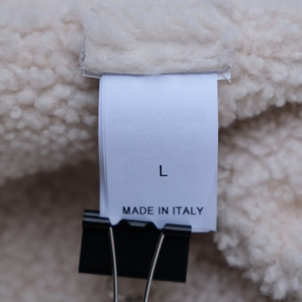 Taupe Jacket made of Sheepskin (L)