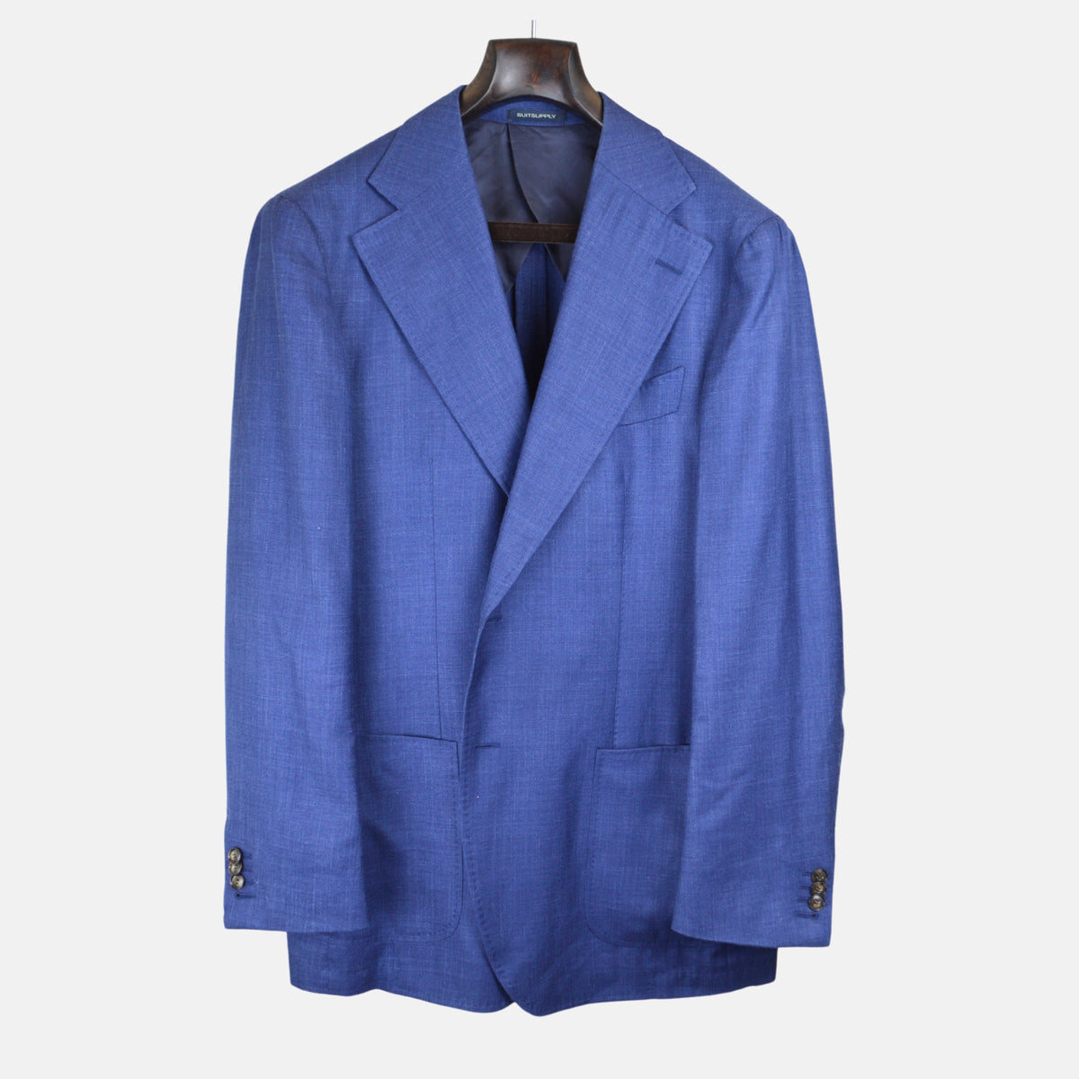 Blue Linen Cotton Blazer
