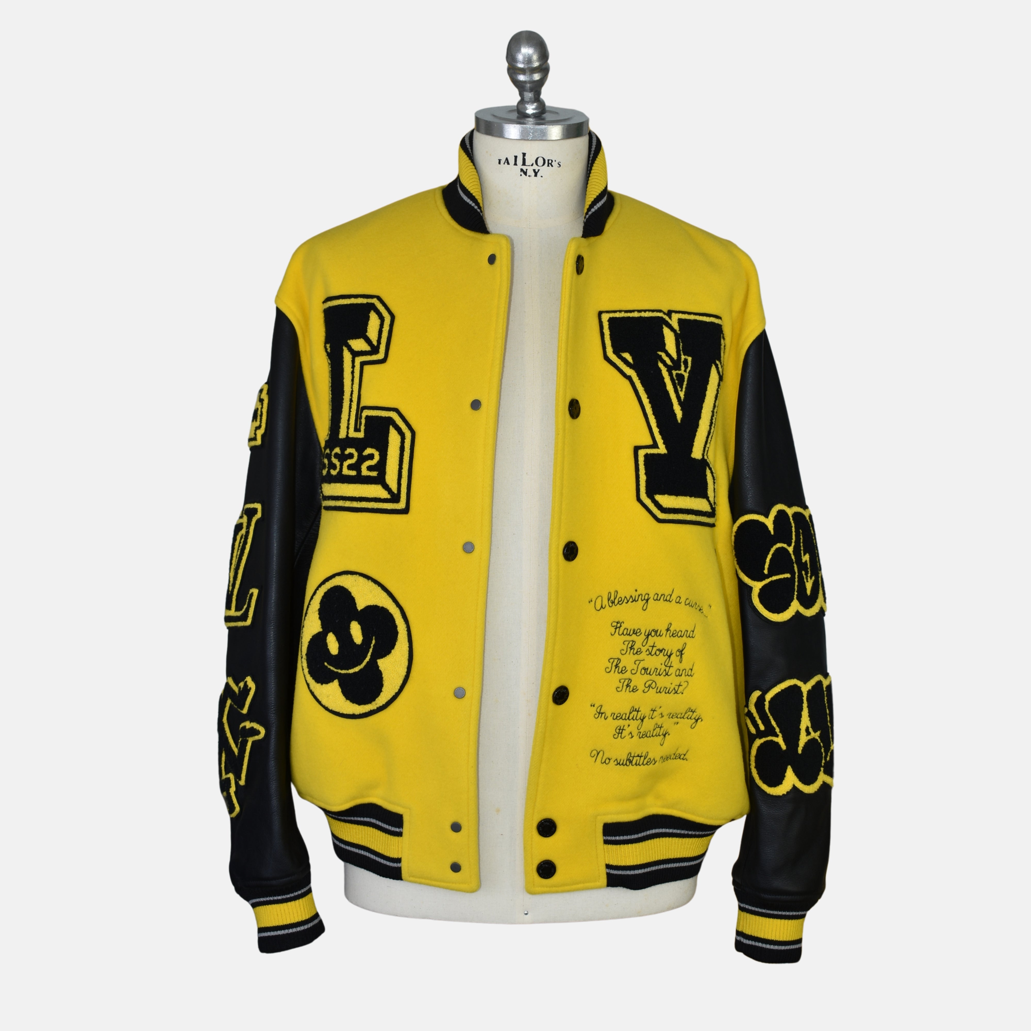Black/Yellow Bomber Jacket SS22 (EU 52)