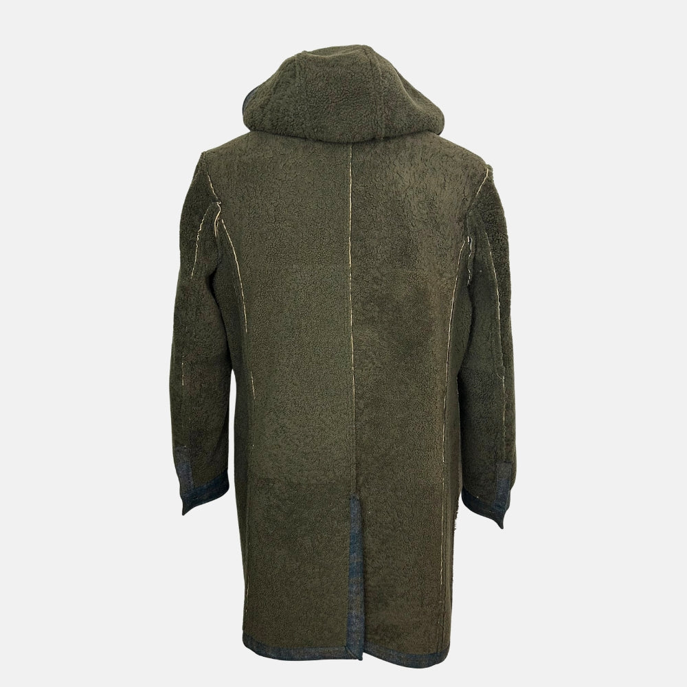 Multi-Coloured Shearling Parka made of Wool (EU 48)