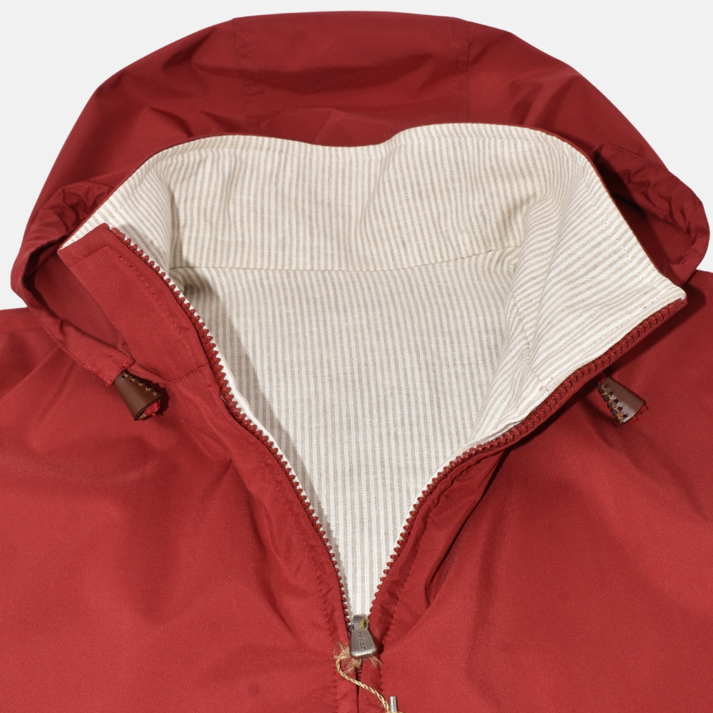 Red-Offwhite/Striped Reversible Vest (S)
