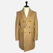 Camel Double Breasted Coat made of Cashmere (EU 50)