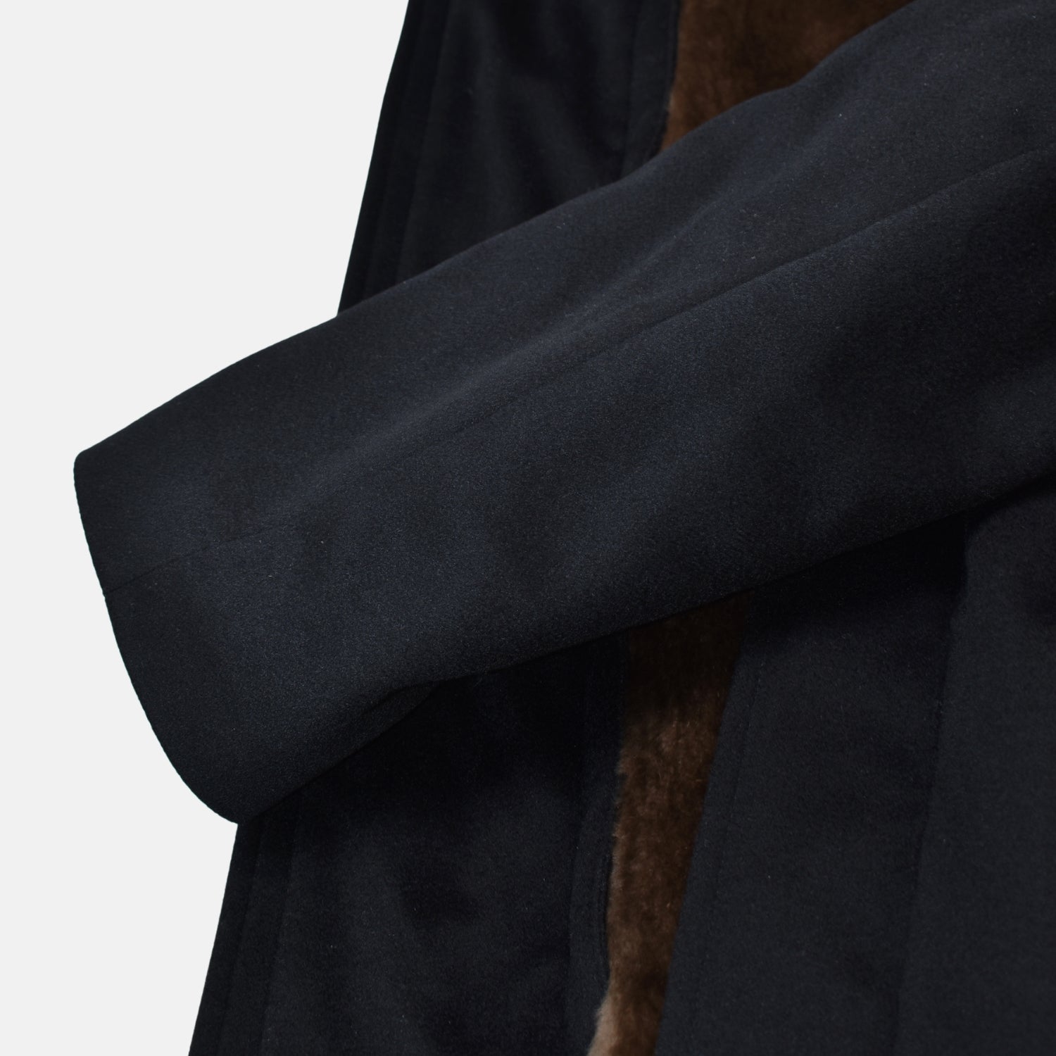 Black Beaver Lined "Storm System" Parka made of Cashmere (L)