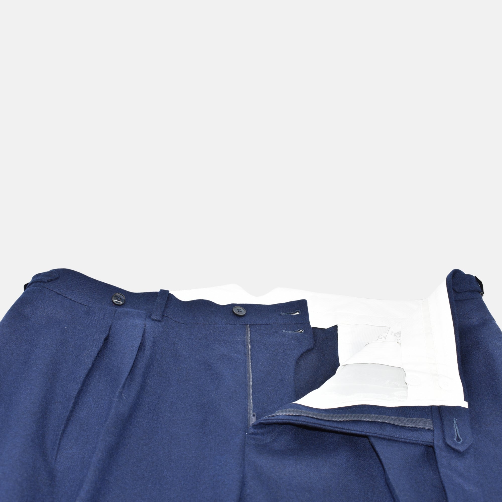 Navy Double Breasted Suit made of Wool (EU 52L)
