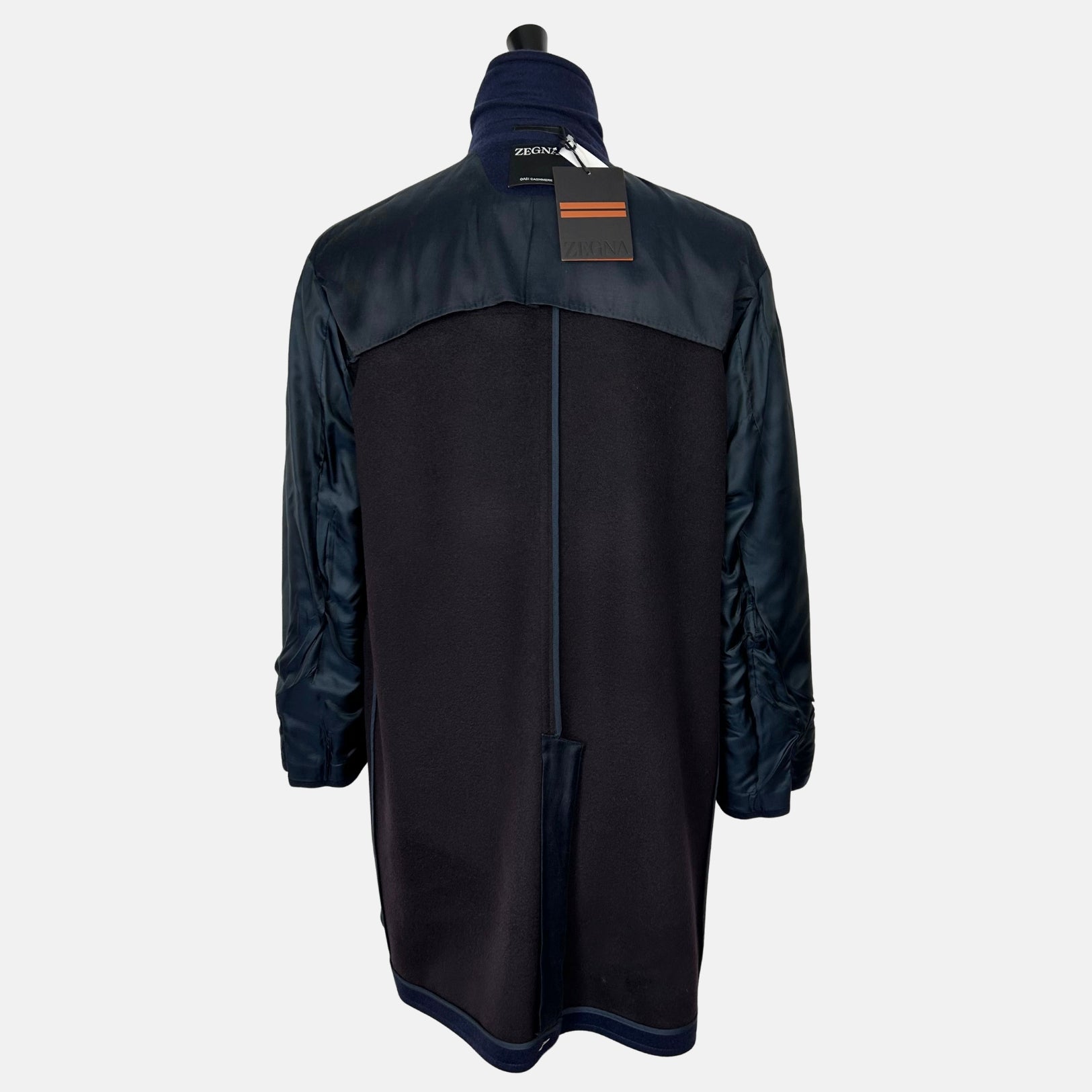 Navy Doublebreasted Coat made of Cashmere (EU 50)