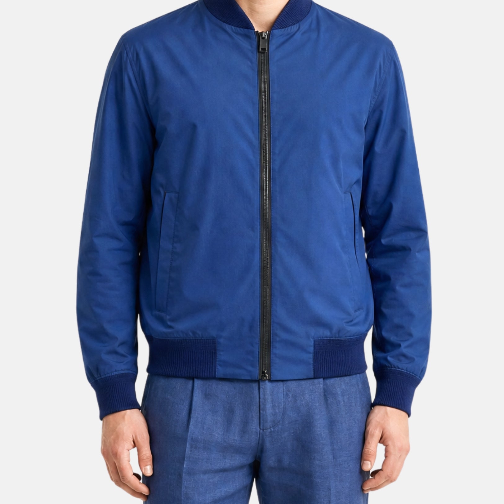 Blue Bomber Jacket made of Polyester (EU 48)
