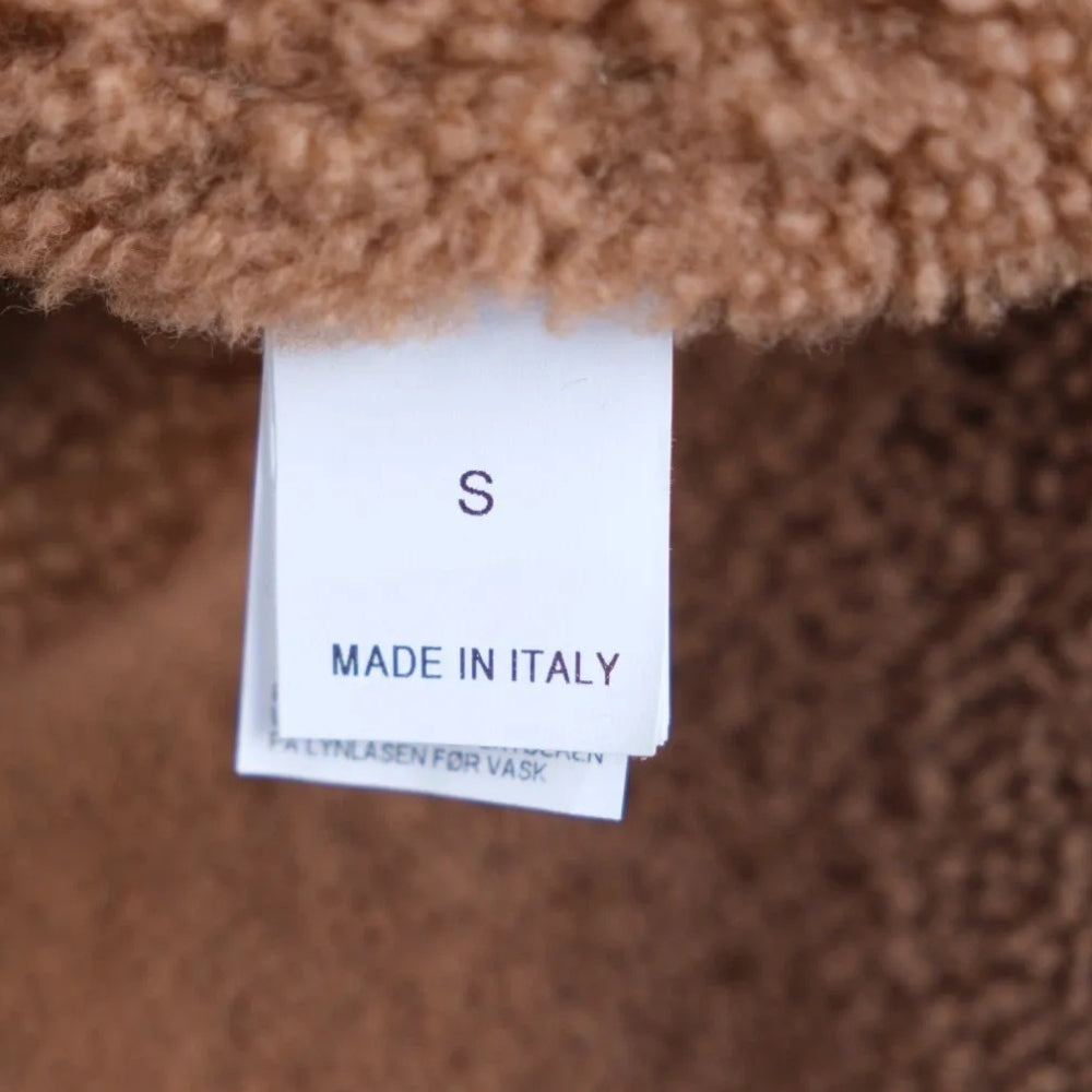 Beige Field Shearling Jacket (S)