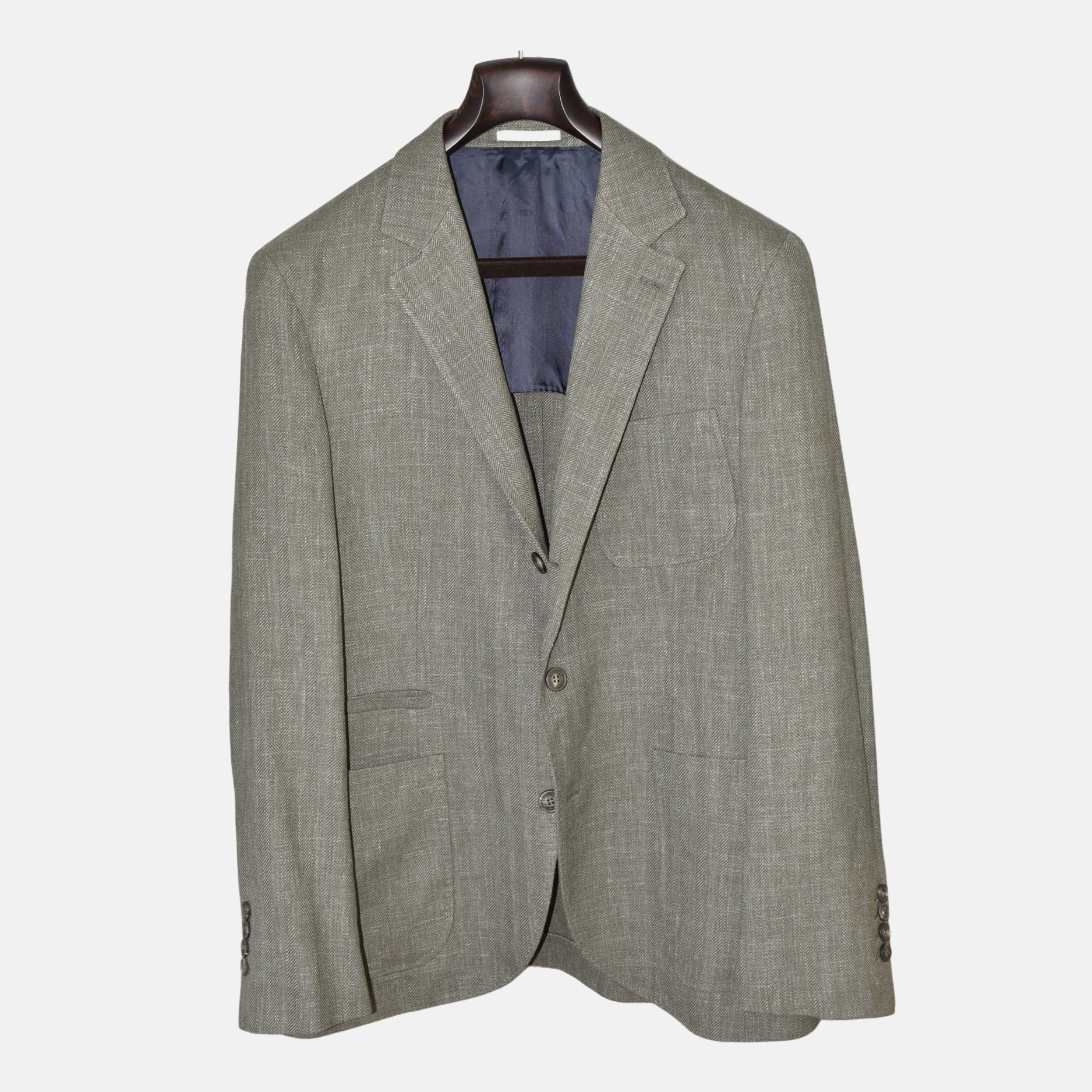 Green Blazer Wool/Linen/Silk (EU 50)