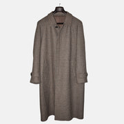 Multicoloured Checkered Coat made of Wool (EU 50)