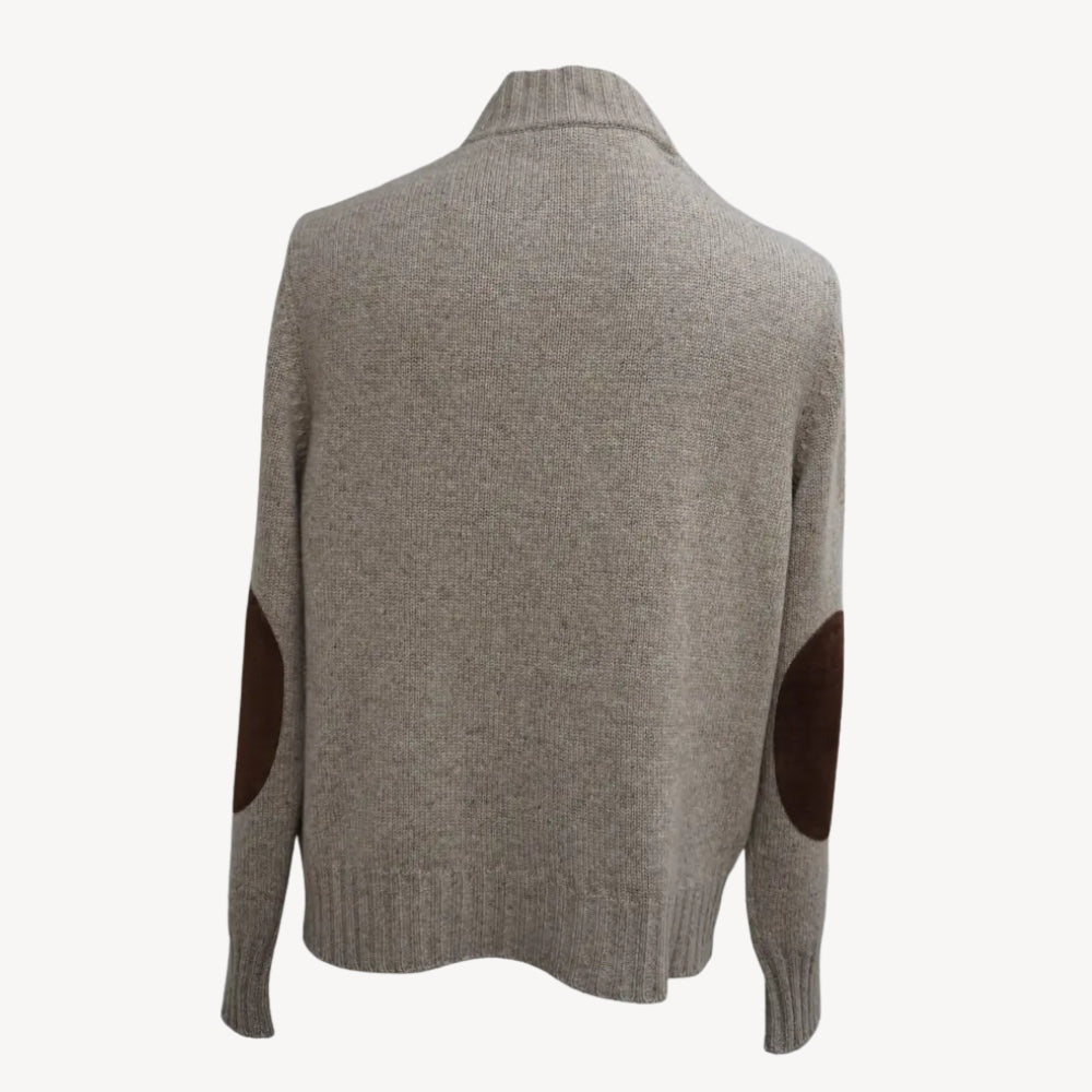 Beige Cashmere Knit Jacket (EU 50)