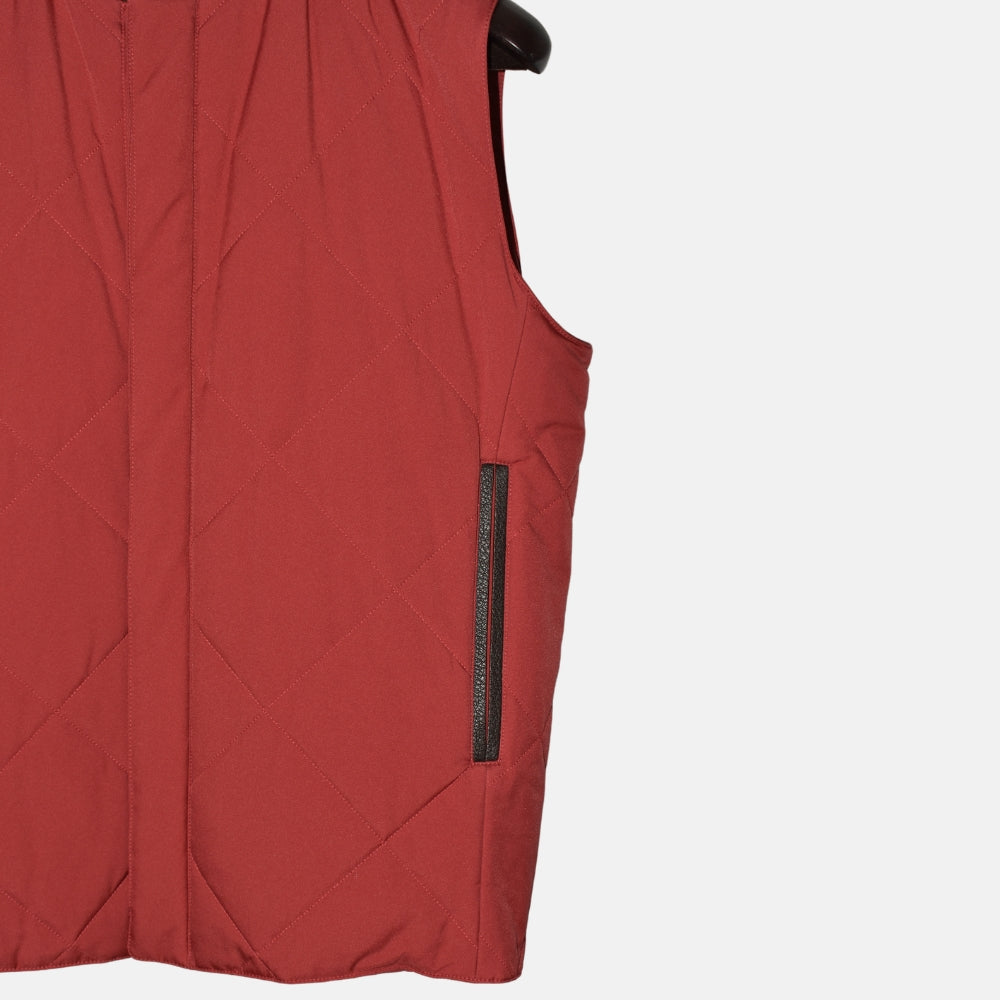Red Vest made of Nylon/Leather Details (M)