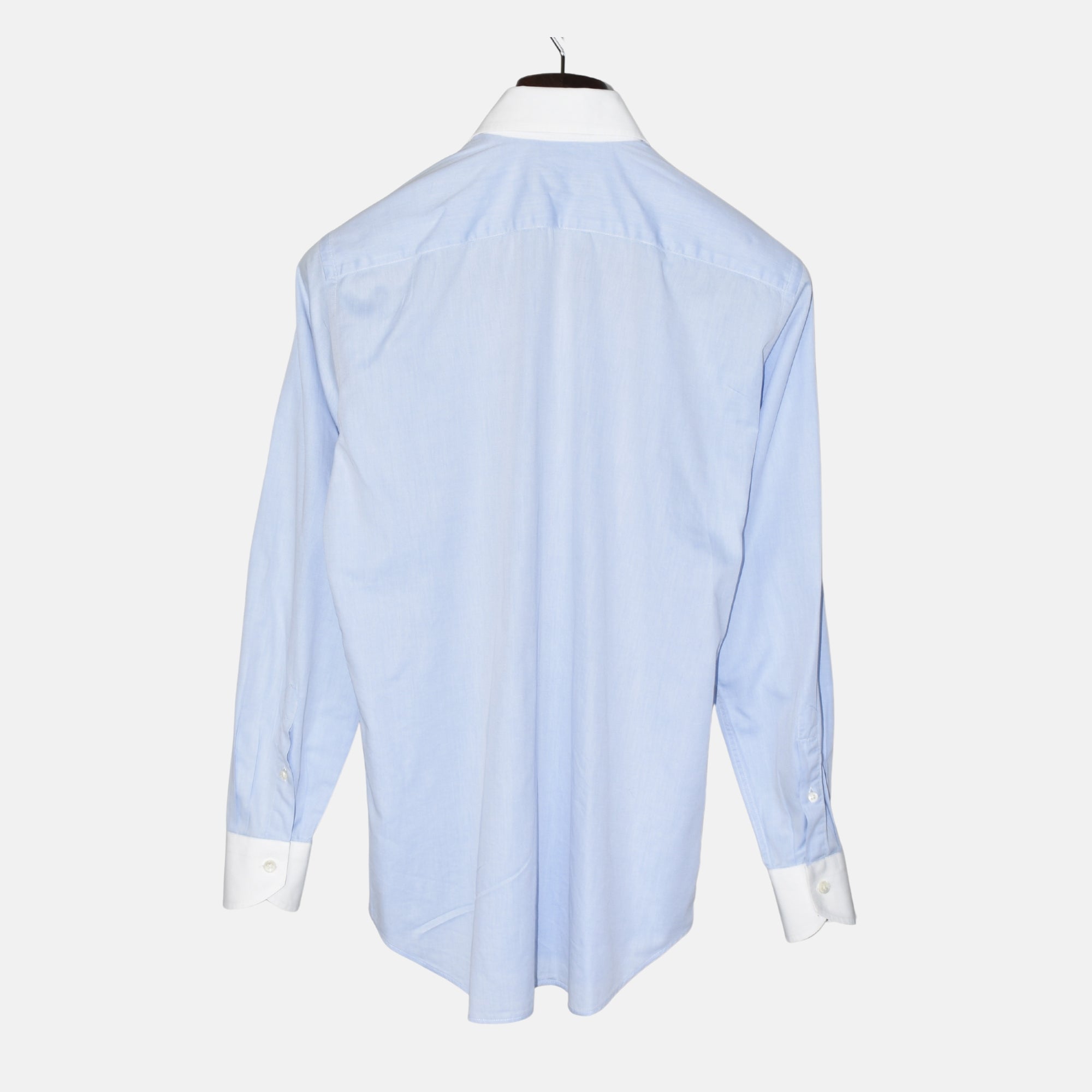 Blue Shirt/White Collar made of Cotton (EU 39)