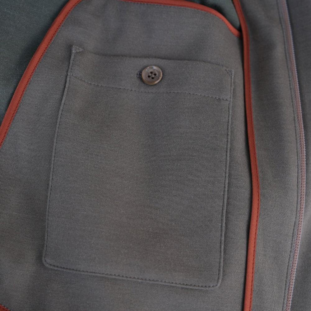 Gray Shirt Jacket made of Virgin Wool (M)