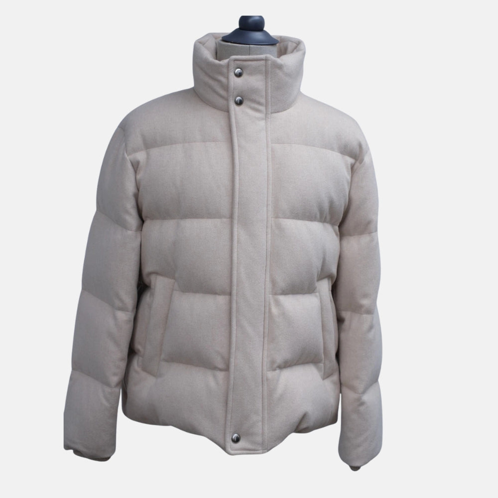 Offwhite Puffer Goose Down Cashmere Jacket (L)