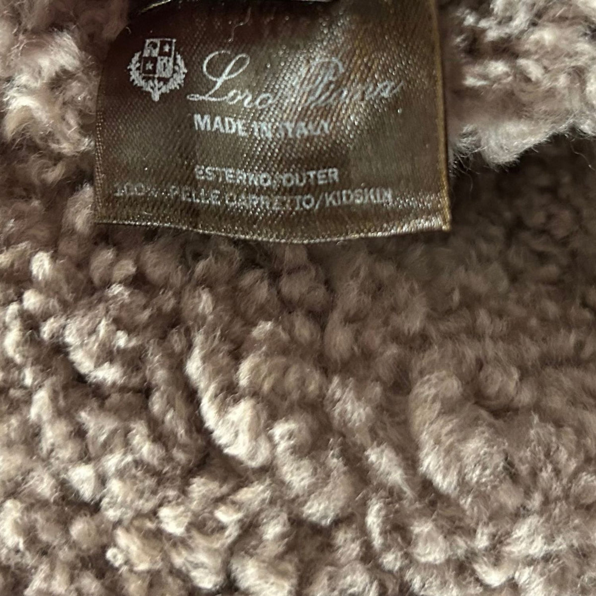 Loro Piana Shearling Jacket Brown (M)