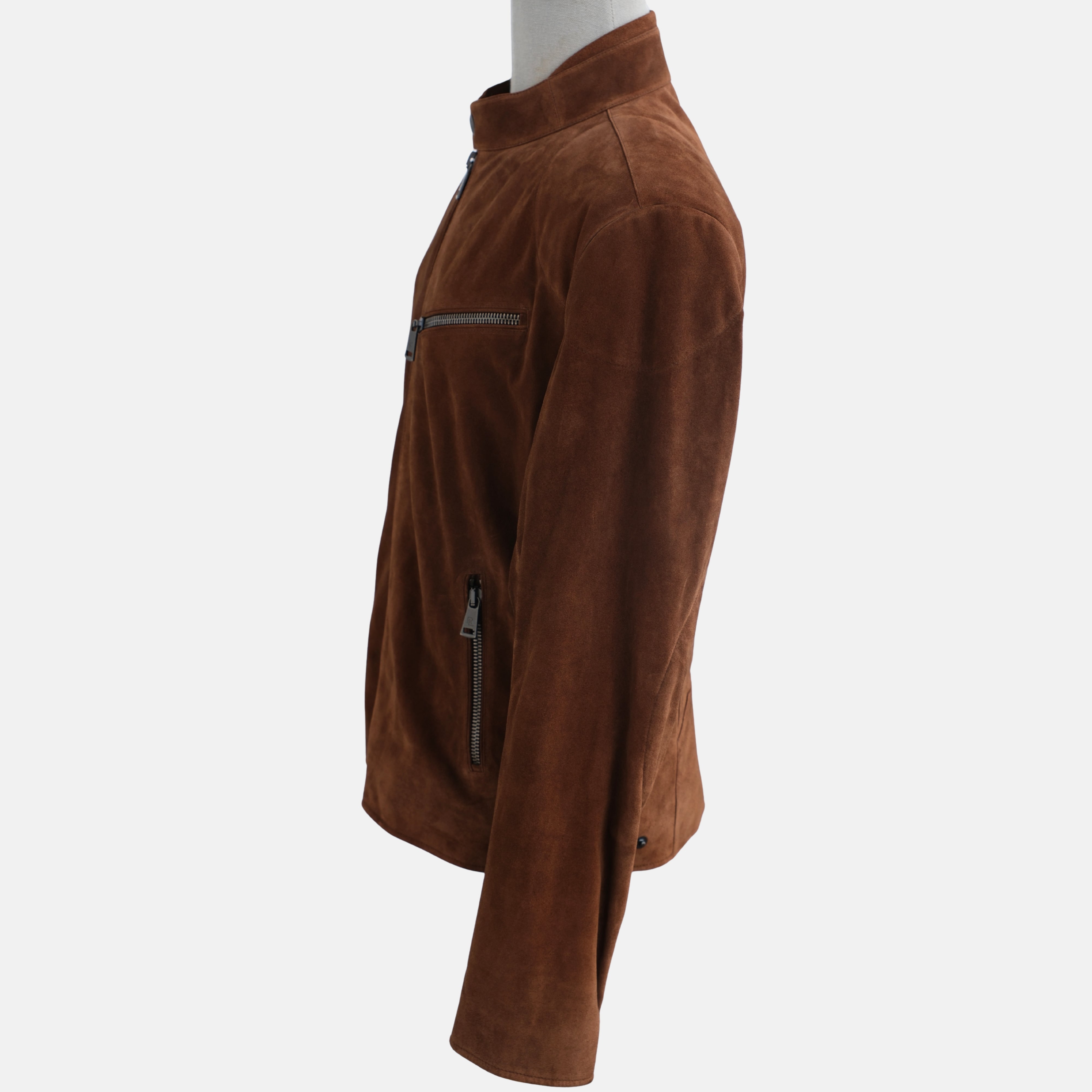Brown Trucker Suede Jacket (L)