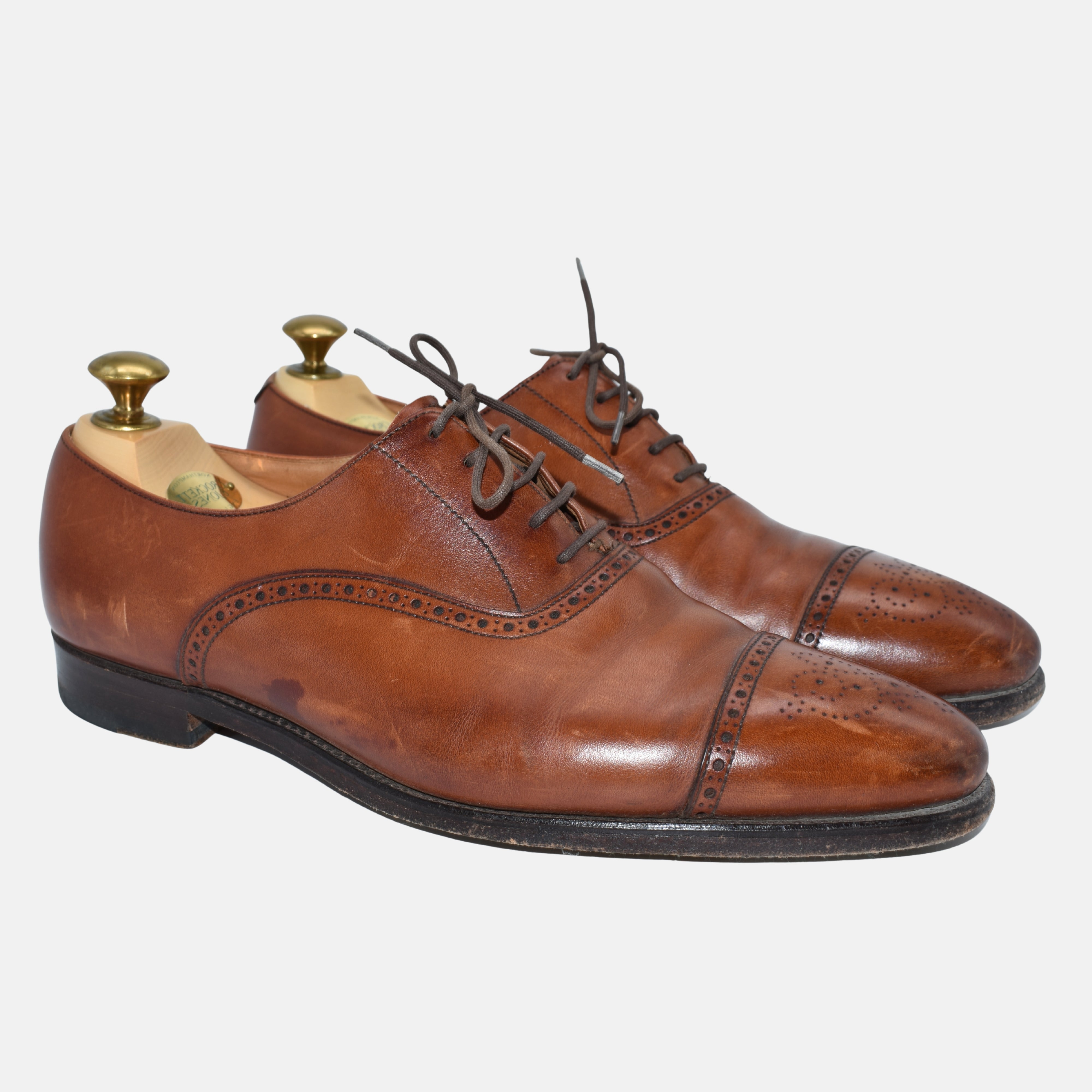 Cognac Shoes made of Leather (EU 42)