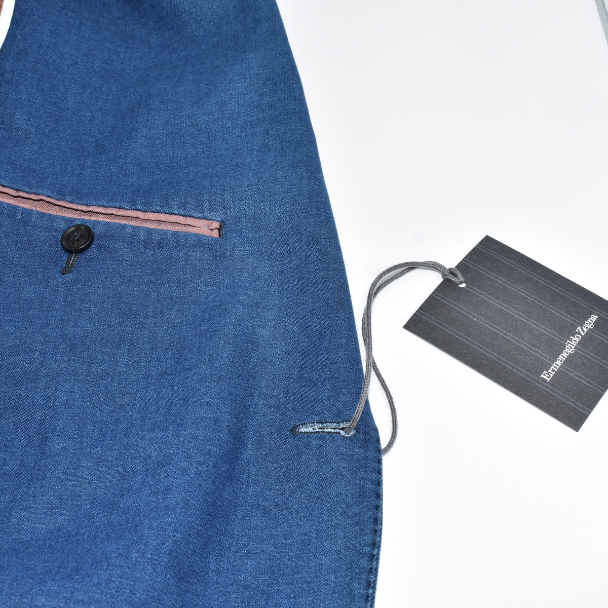 Blue Denim Blazer made of Cotton (EU 50)
