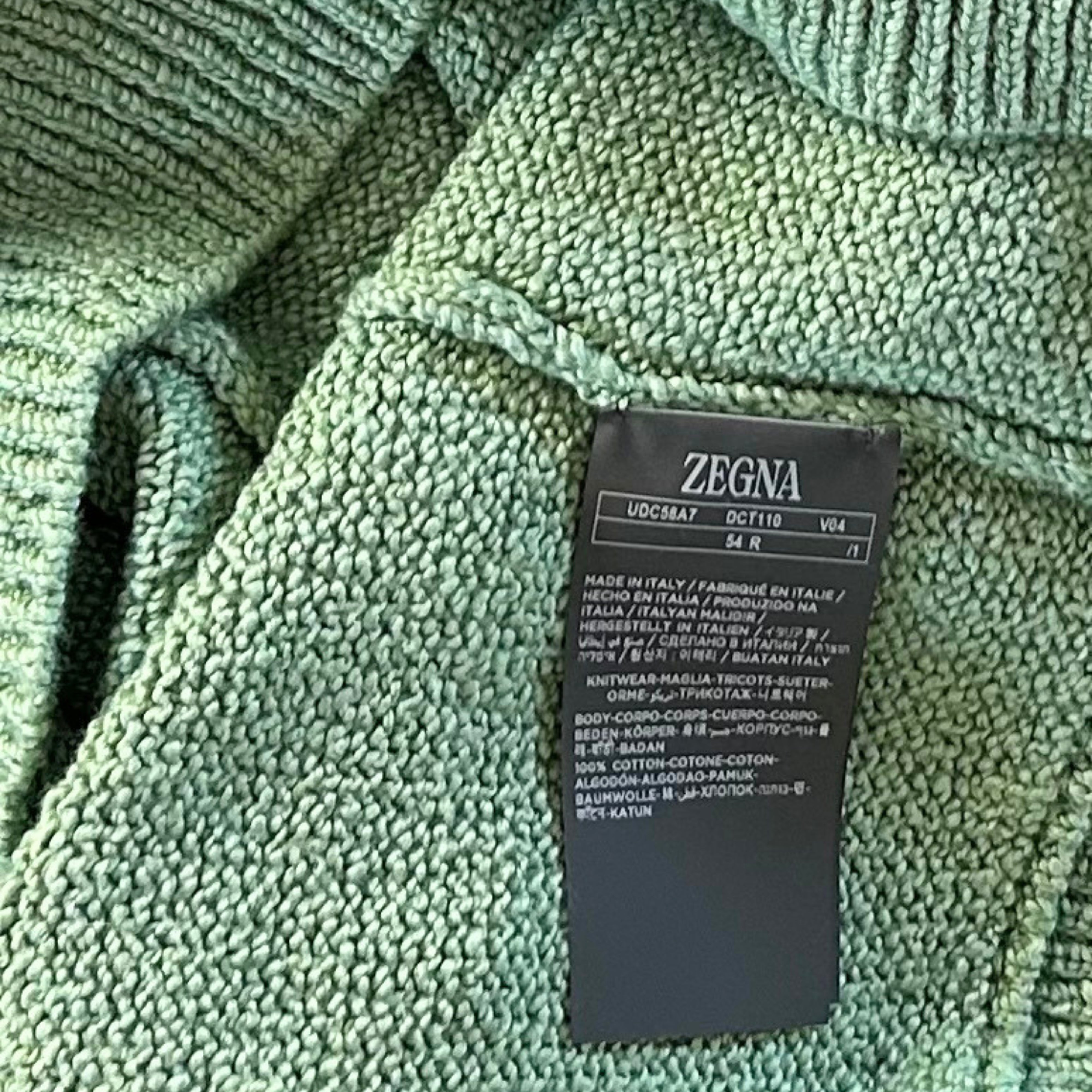Green Sweater made of Cotton (EU 54)