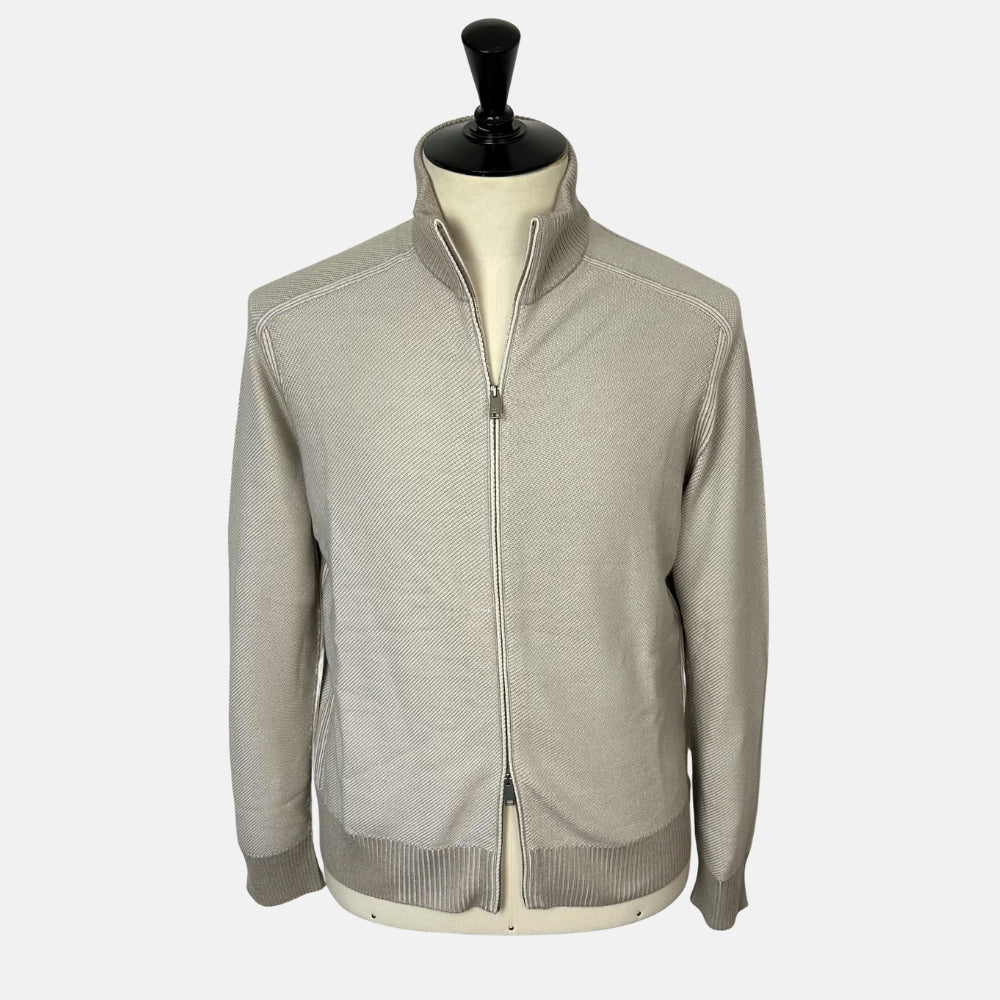 Ecru  Cardigan made of Cashmere/Silk (EU 50)