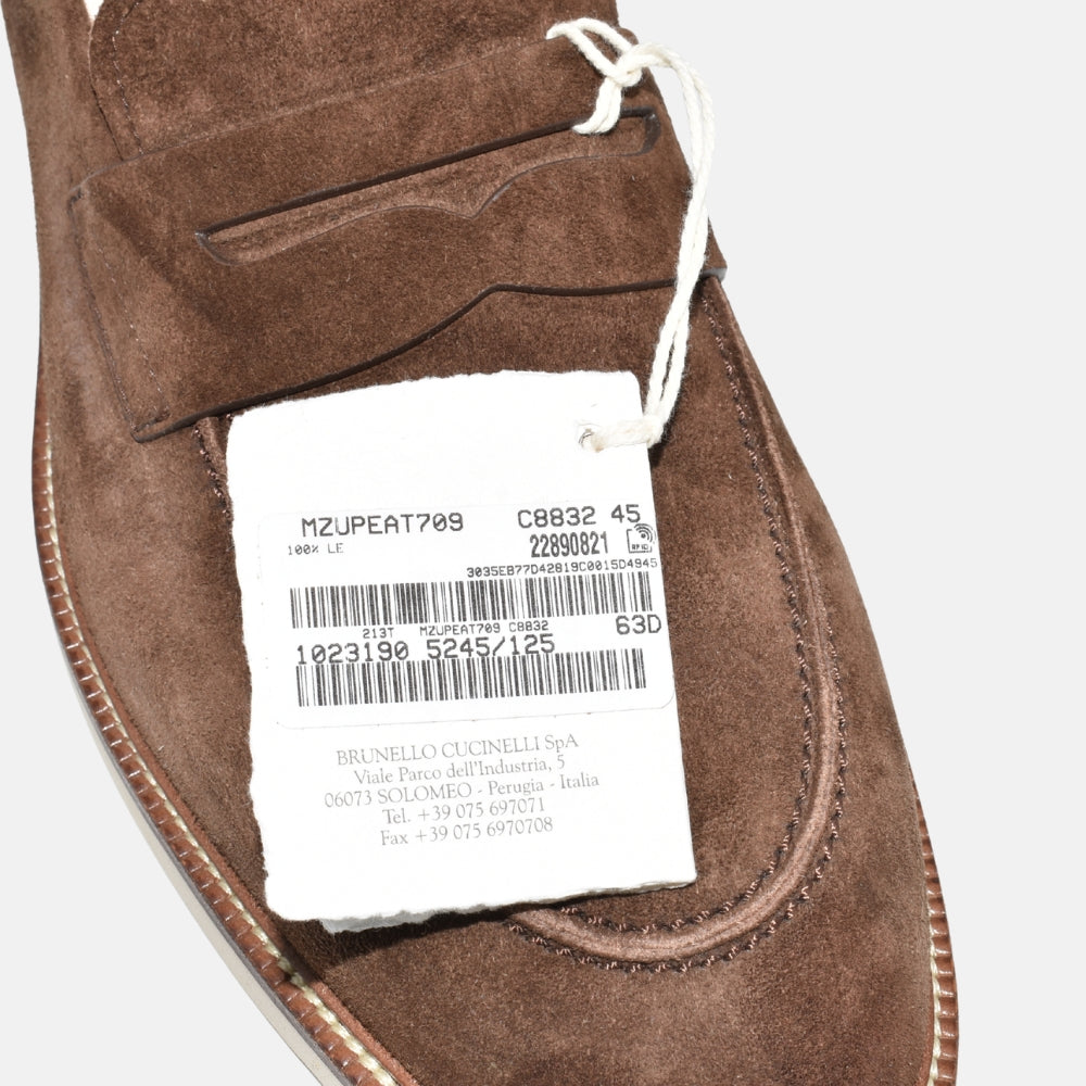 Brown Shoes made of Suede (EU 45)