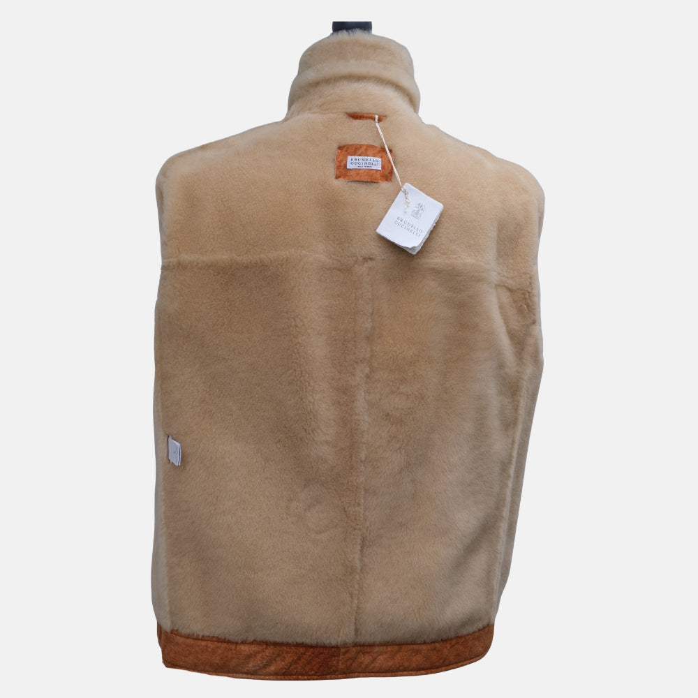 Cognac Shearling Jacket (M)