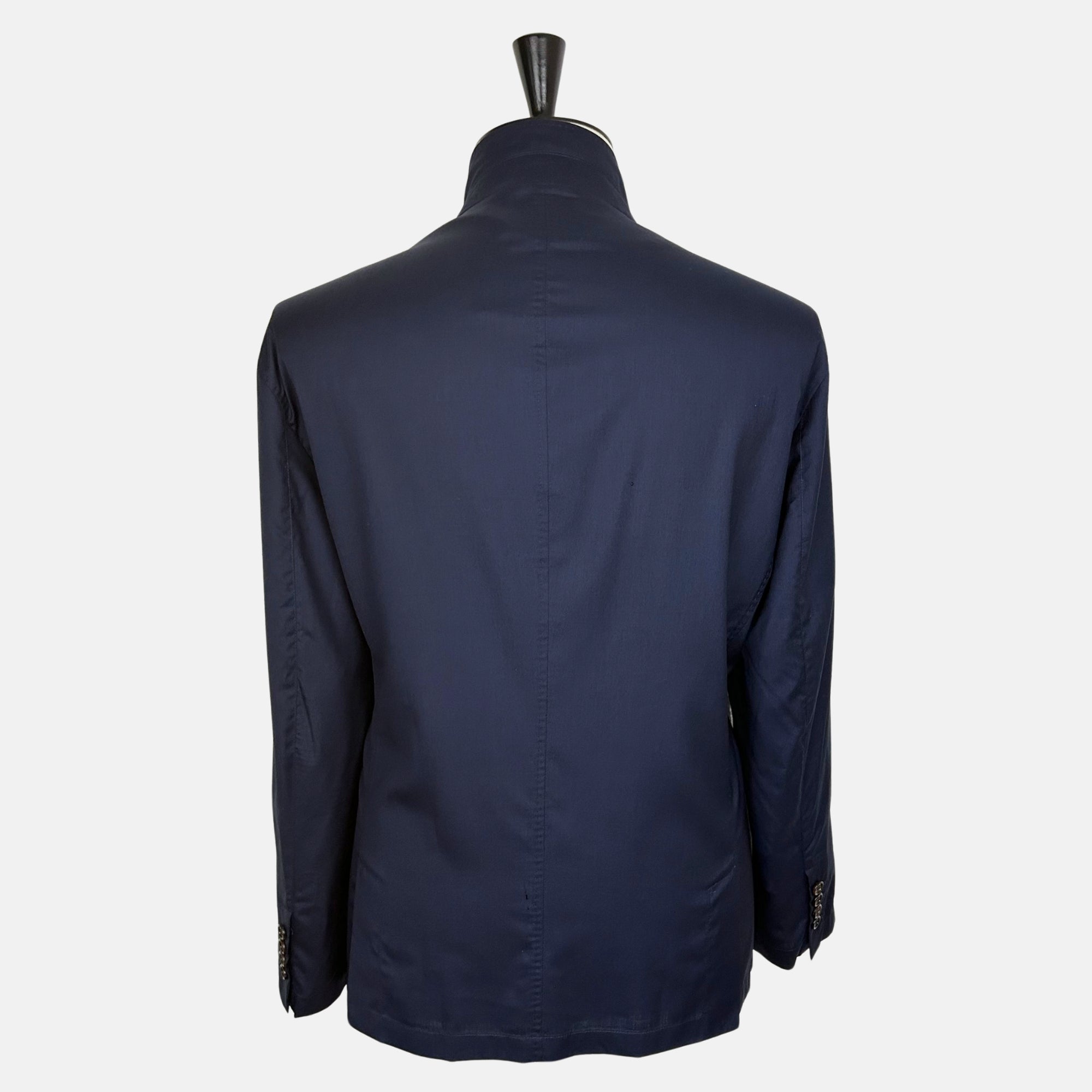 Navy Jacket made of Virgin Wool/Silk (XXL)