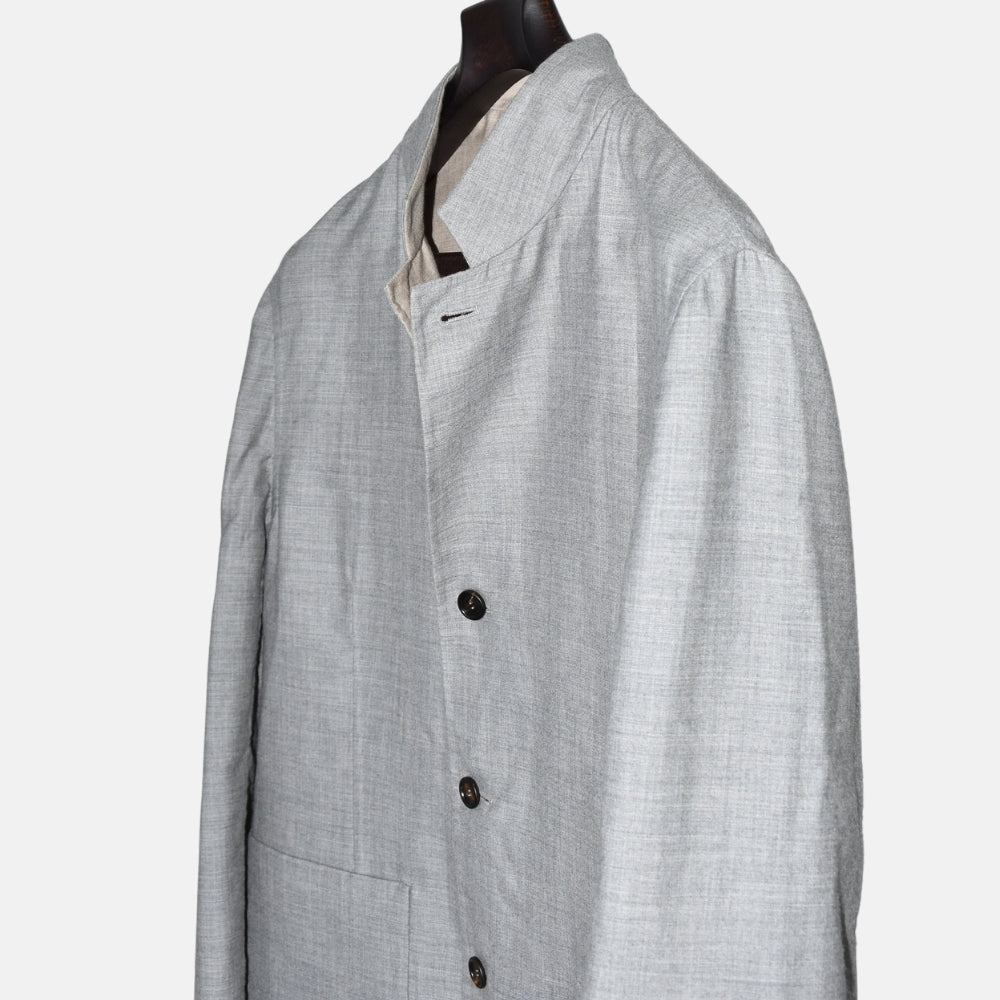 Grey/Beige Reversible Cashmere Jacket (EU 54)