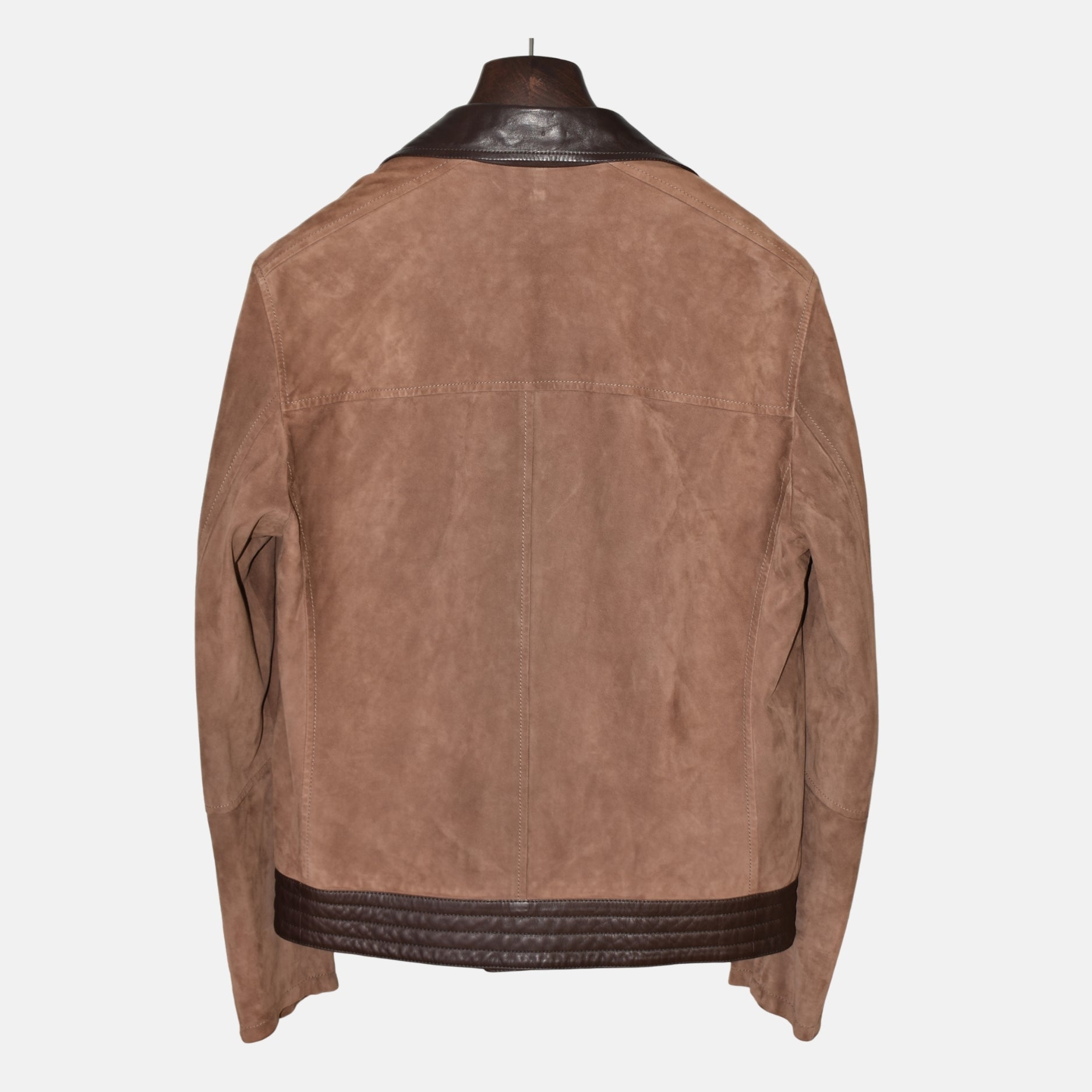 Brown Biker Leather Jacket (M)