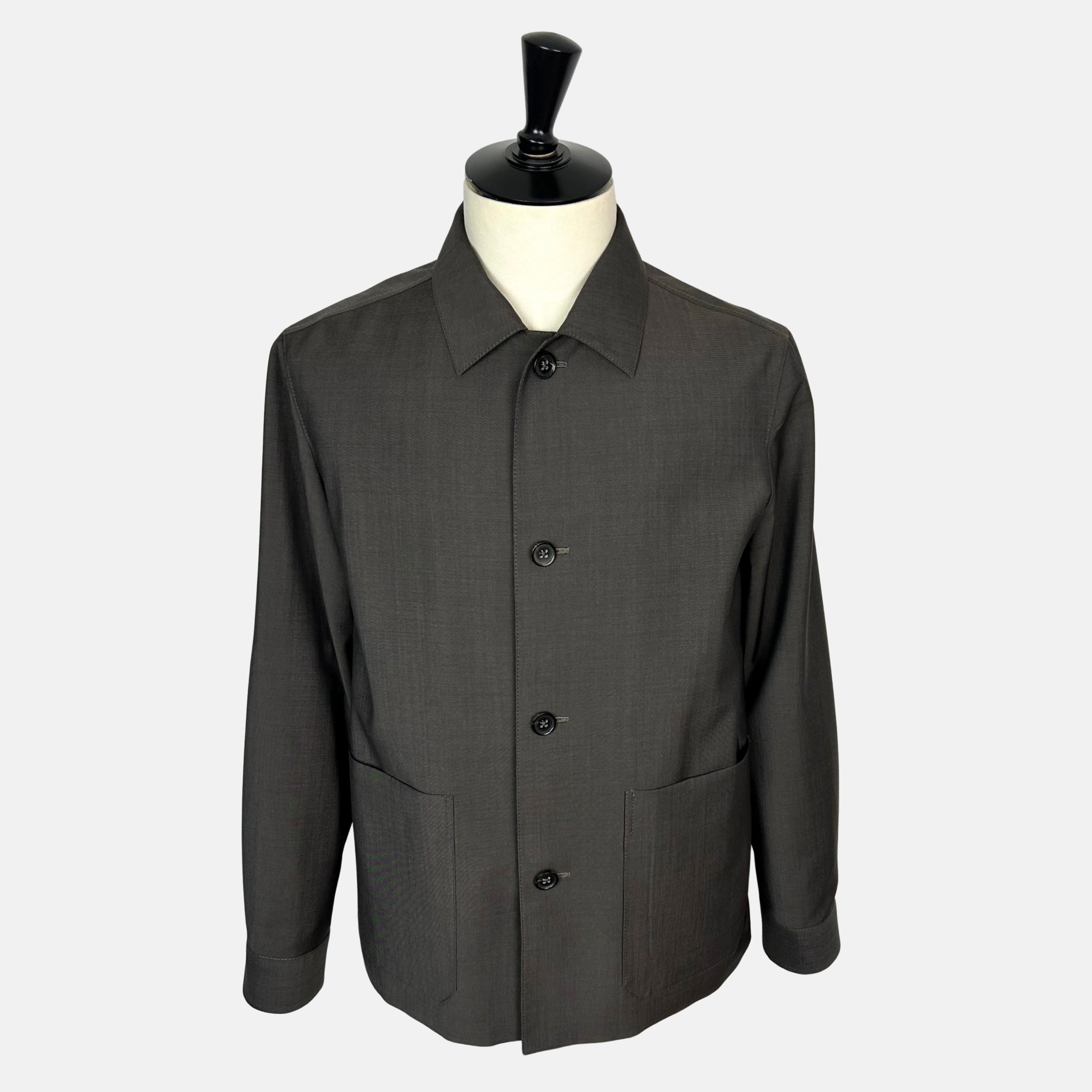 Brown-Anthracite Jacket made of Wool/Mohair (EU 48)