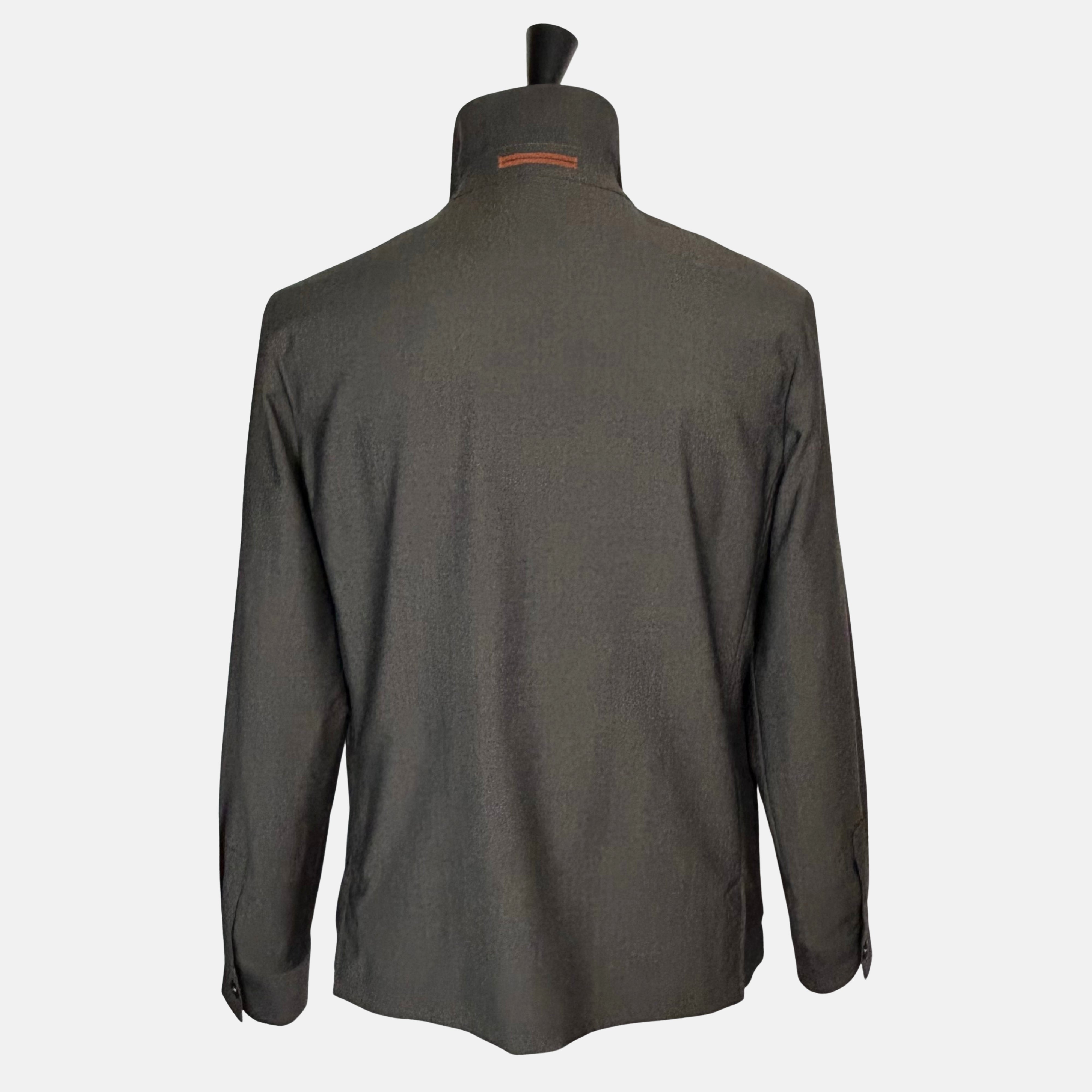 Brown-Anthracite Jacket made of Wool/Mohair (EU 48)