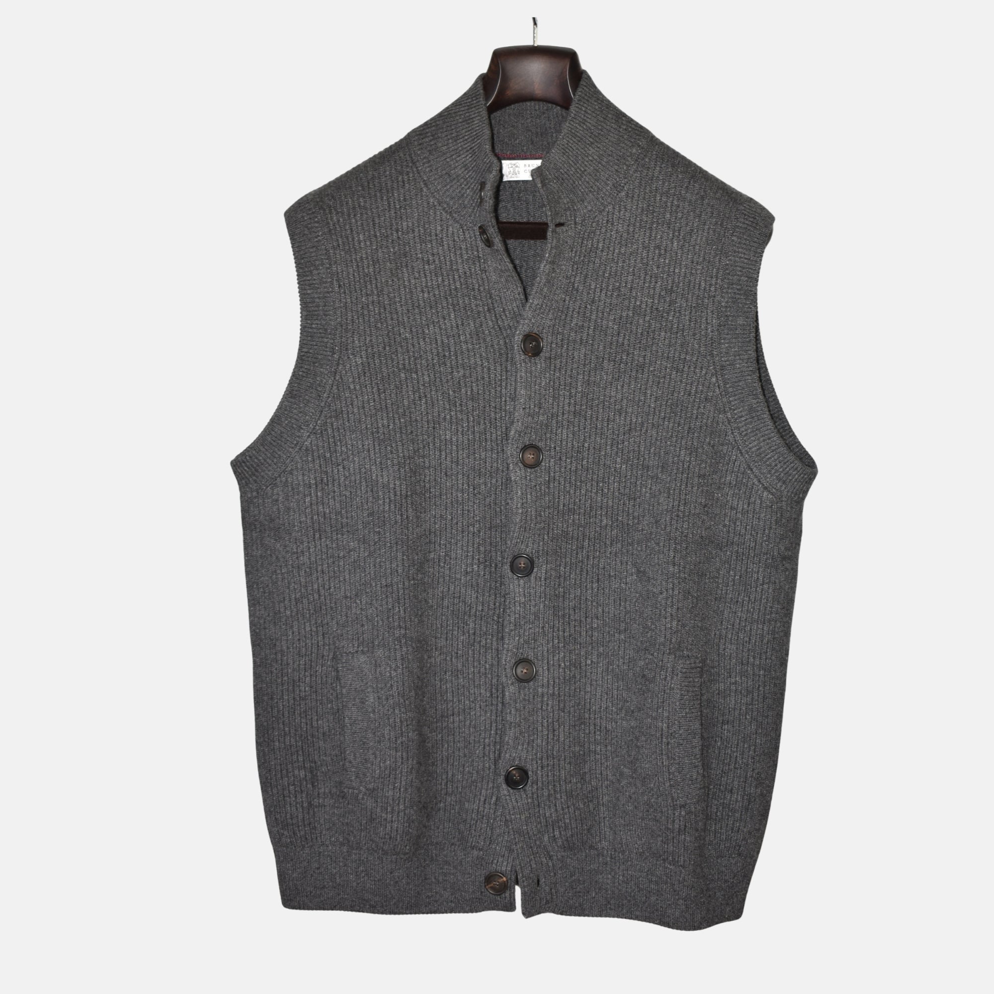 Grey Cashmere Knit-Vest (EU 56)