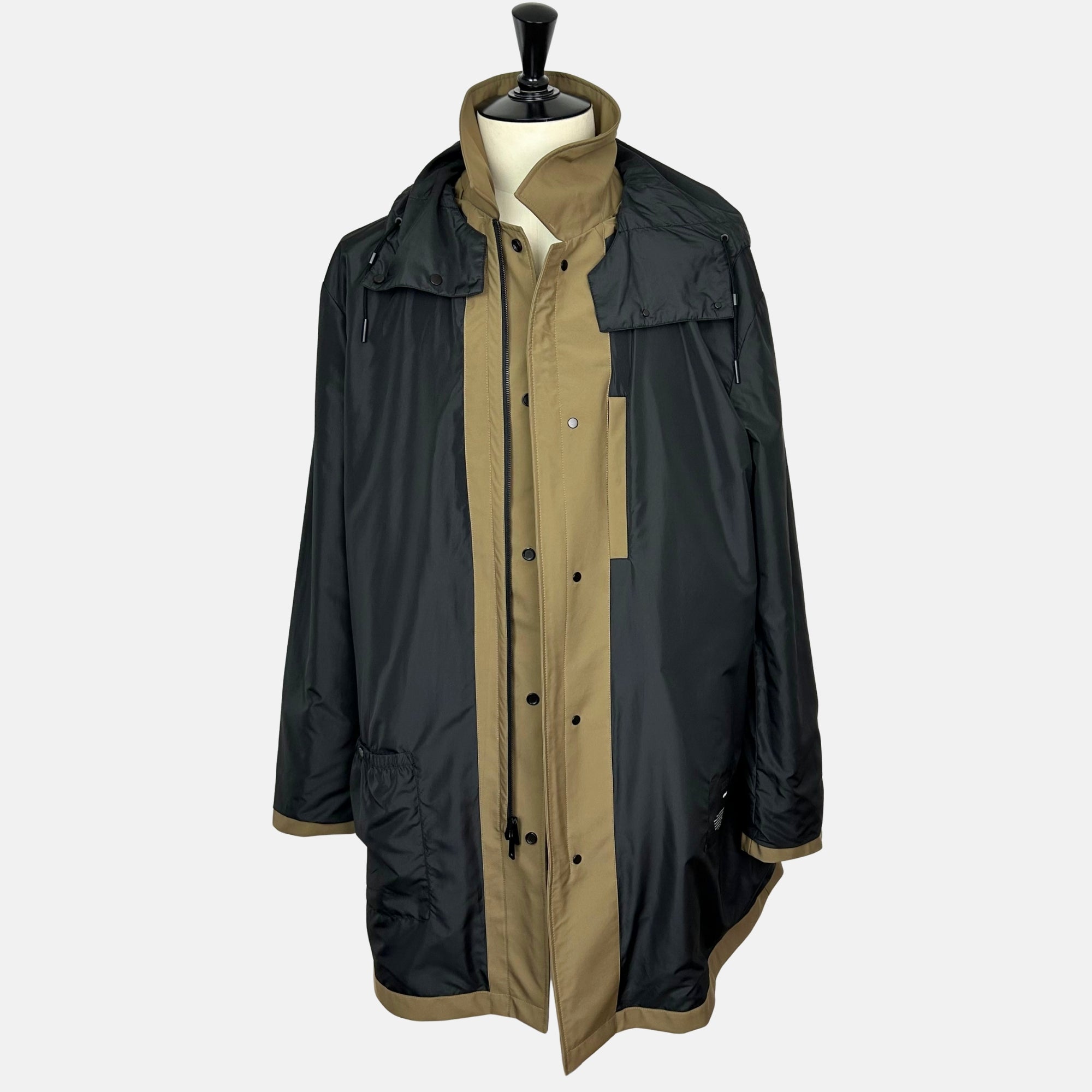 Khaki  Rain Coat made of Polyester (EU 60)