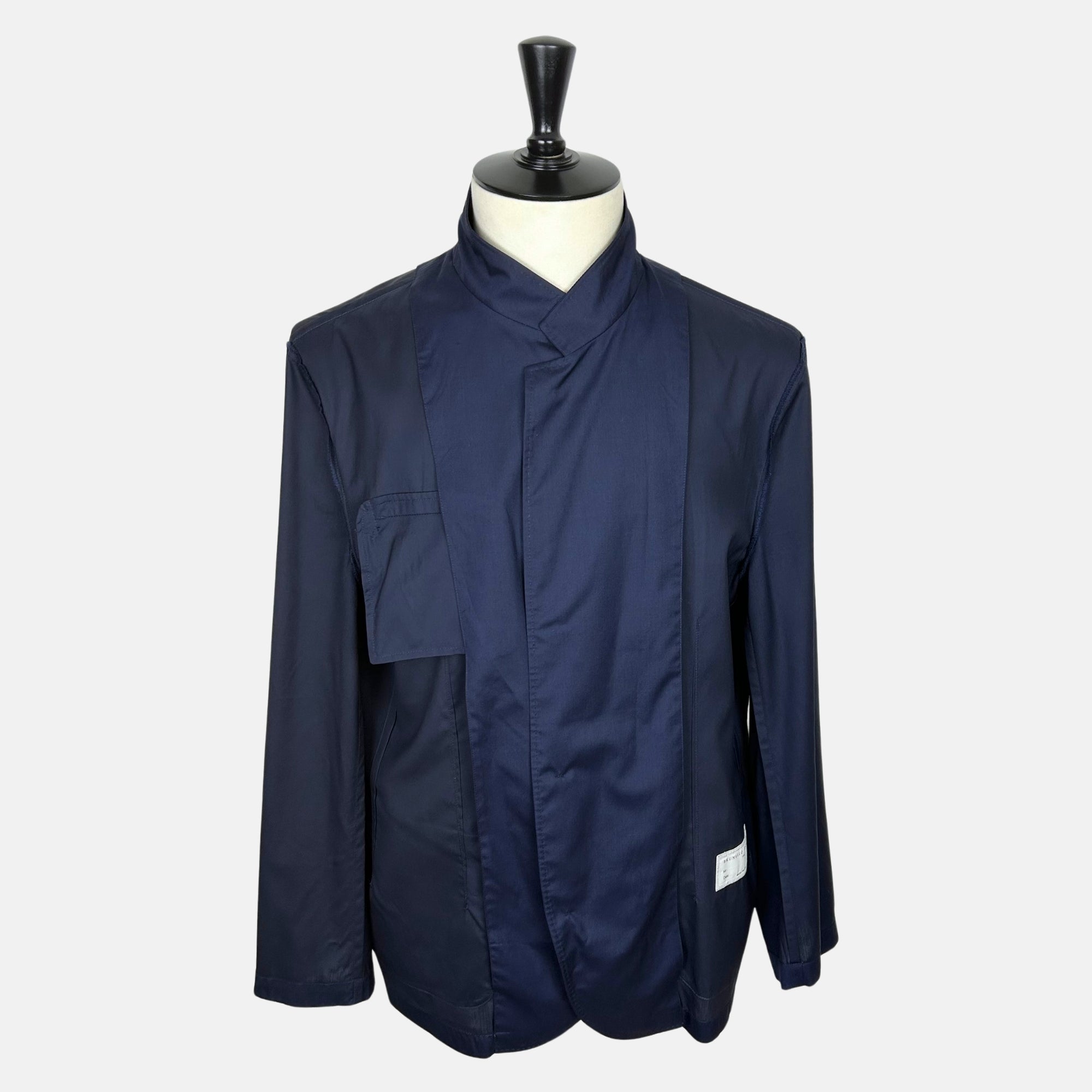 Navy Jacket made of Virgin Wool/Silk (XXL)