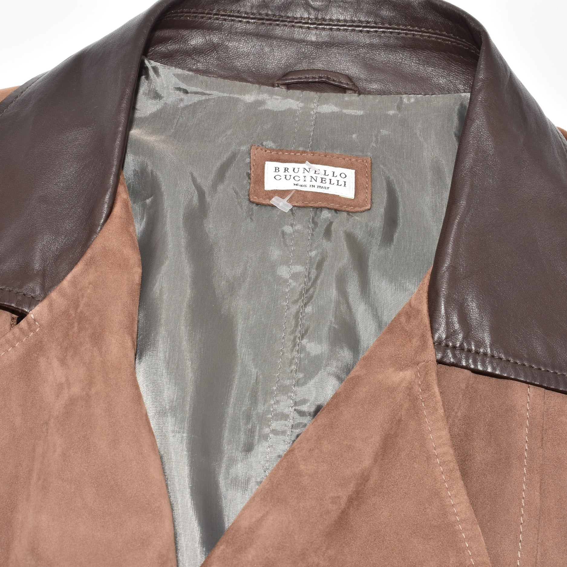 Brown Biker Leather Jacket (M)