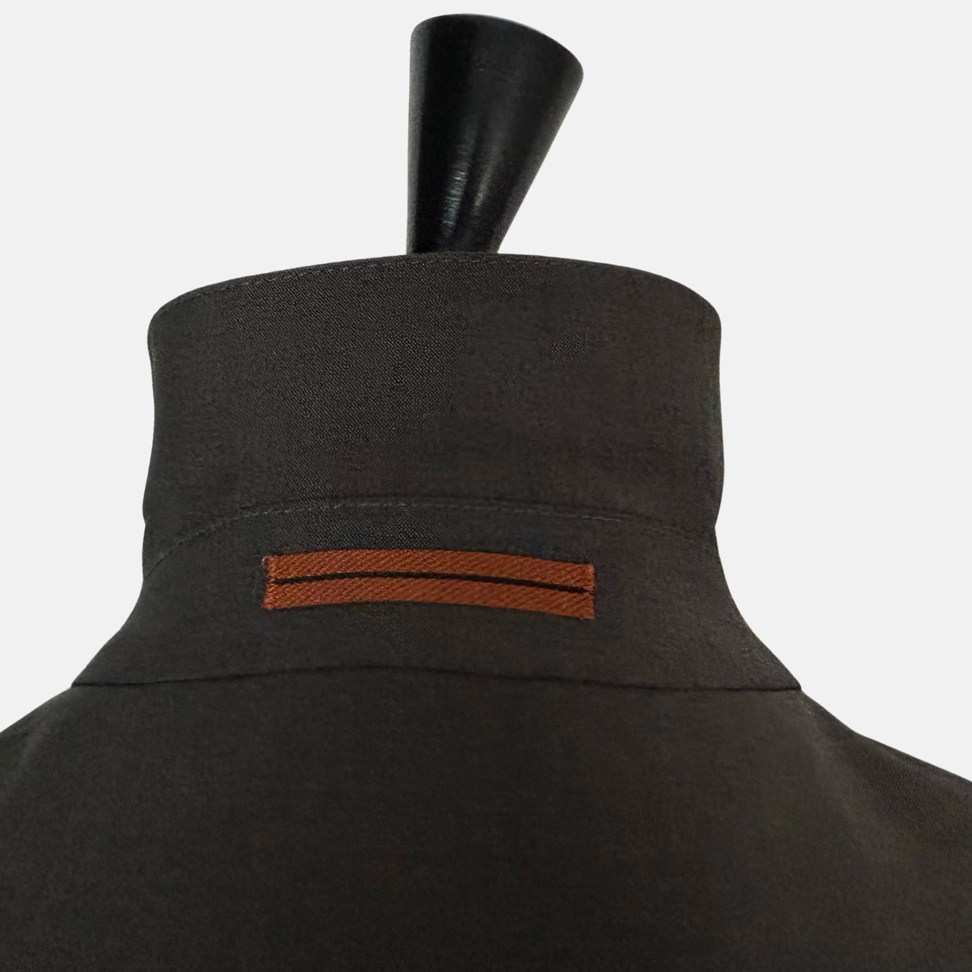 Brown-Anthracite Jacket made of Wool/Mohair (EU 48)