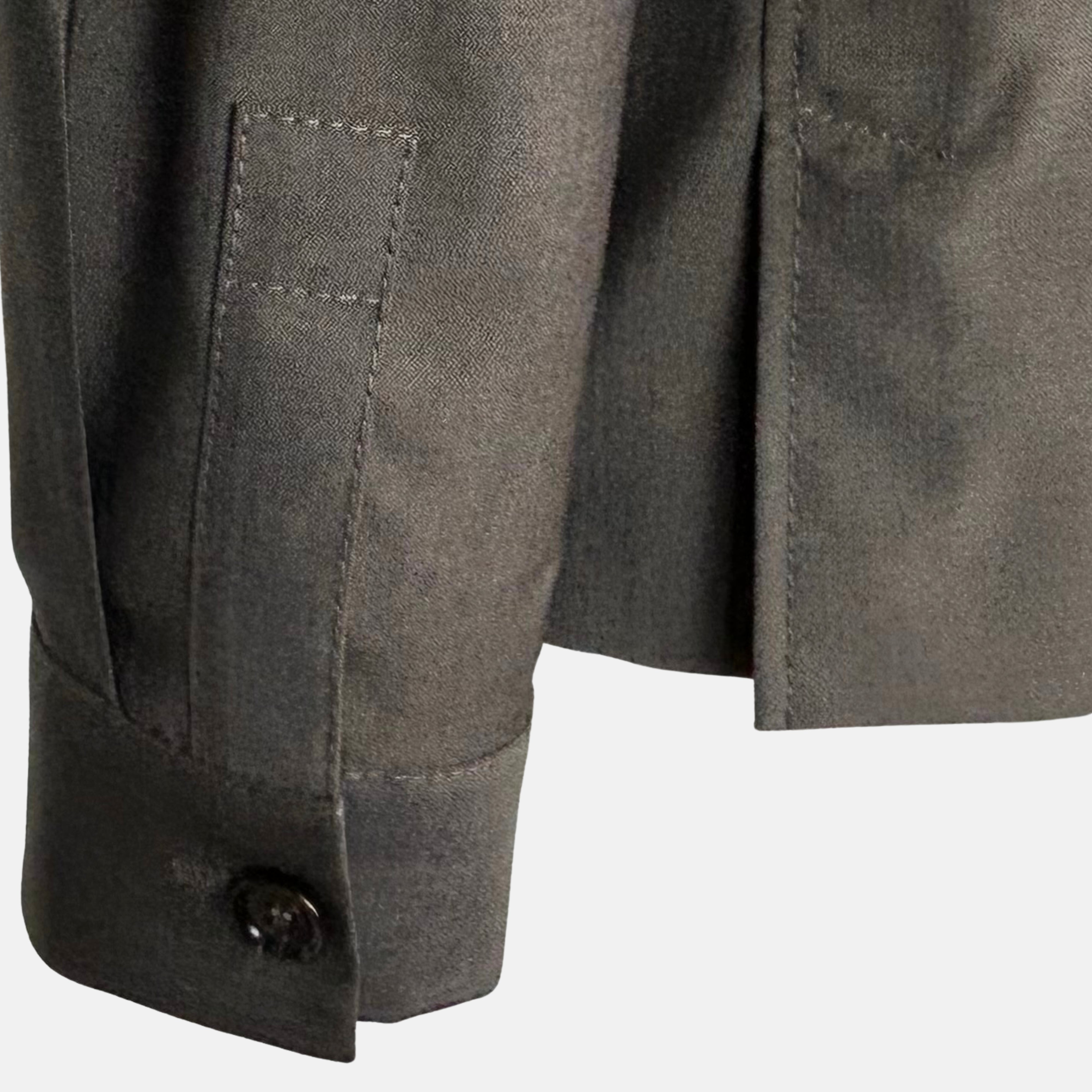 Brown-Anthracite Jacket made of Wool/Mohair (EU 48)