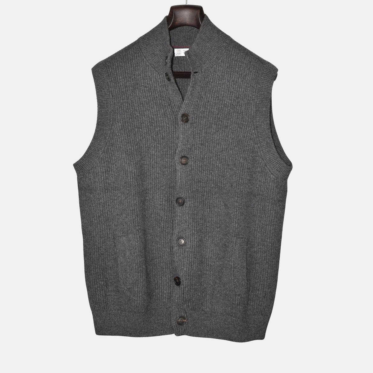 Grey Cashmere Knit-Vest (EU 56)
