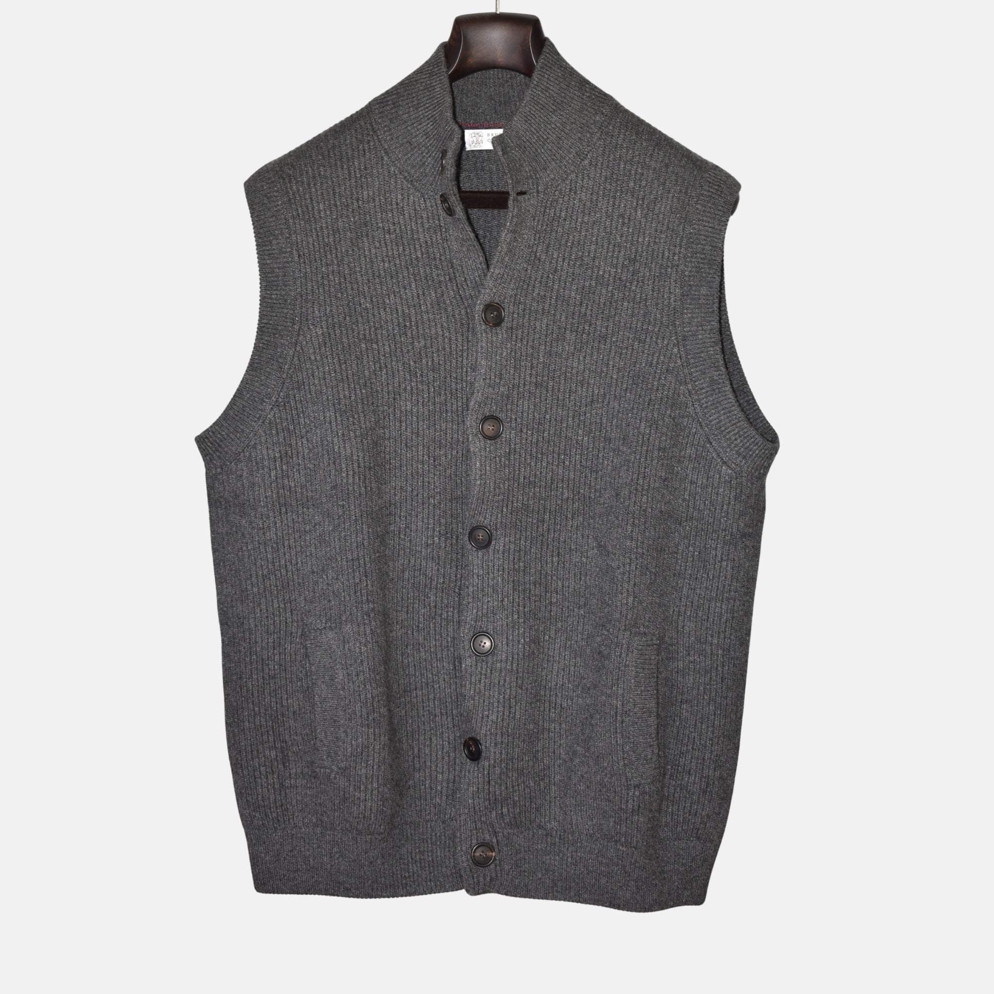 Grey Cashmere Knit-Vest (EU 56)