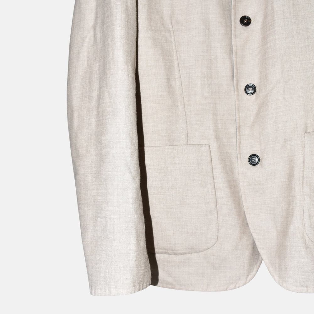 Grey/Beige Reversible Cashmere Jacket (EU 54)
